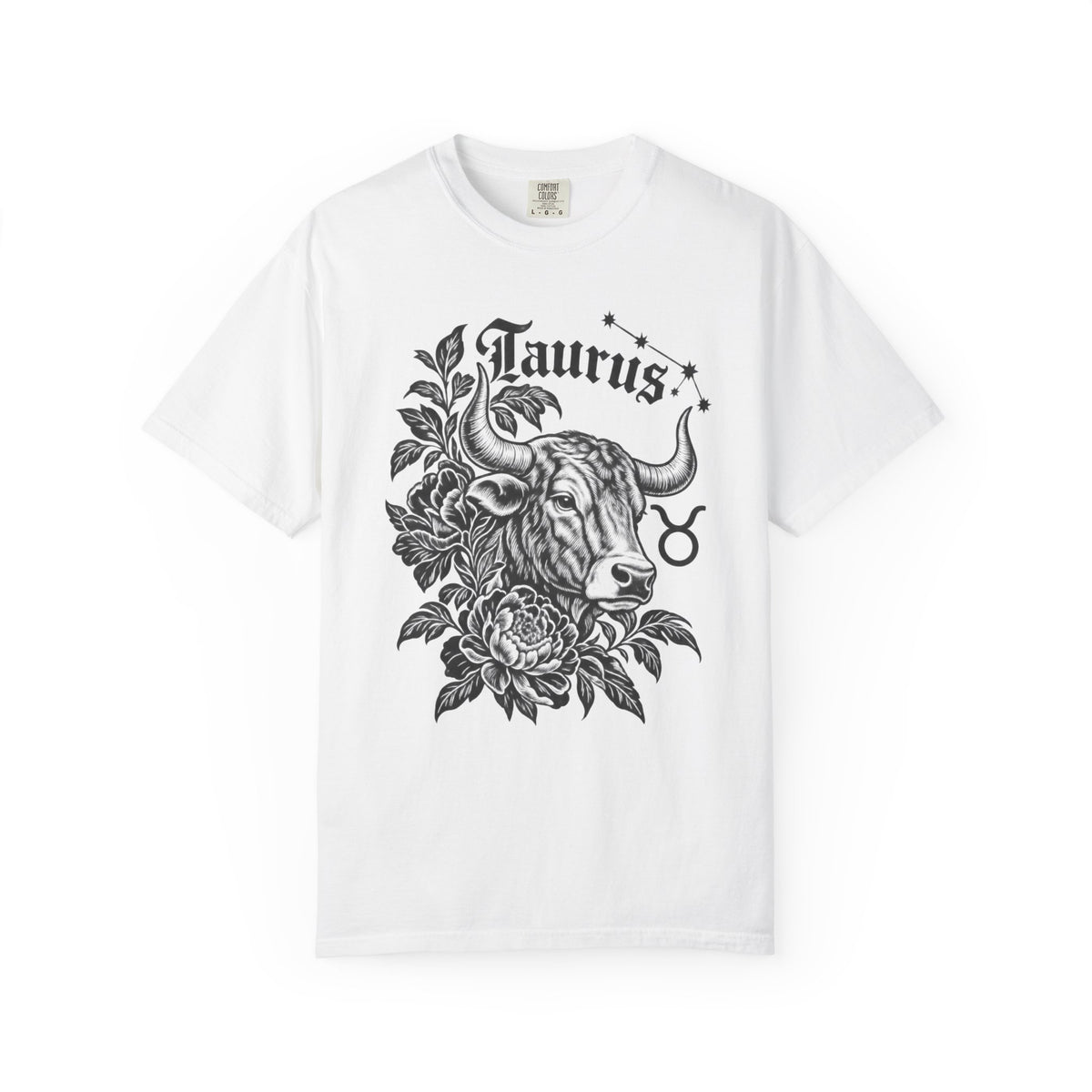Taurus Zodiac T-Shirt — Floral Bull Astrology Tee