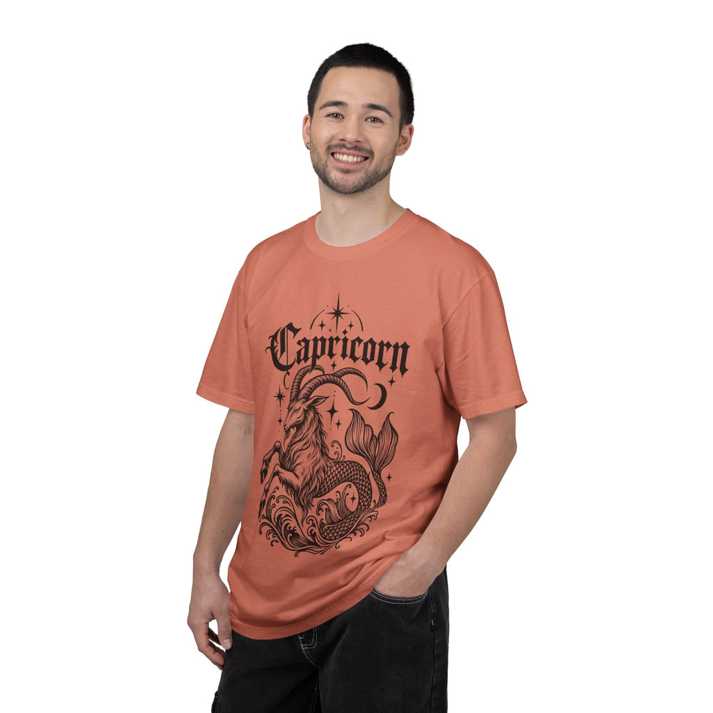 Capricorn Zodiac T-Shirt — Mystical Goat-Fish Astrology Tee