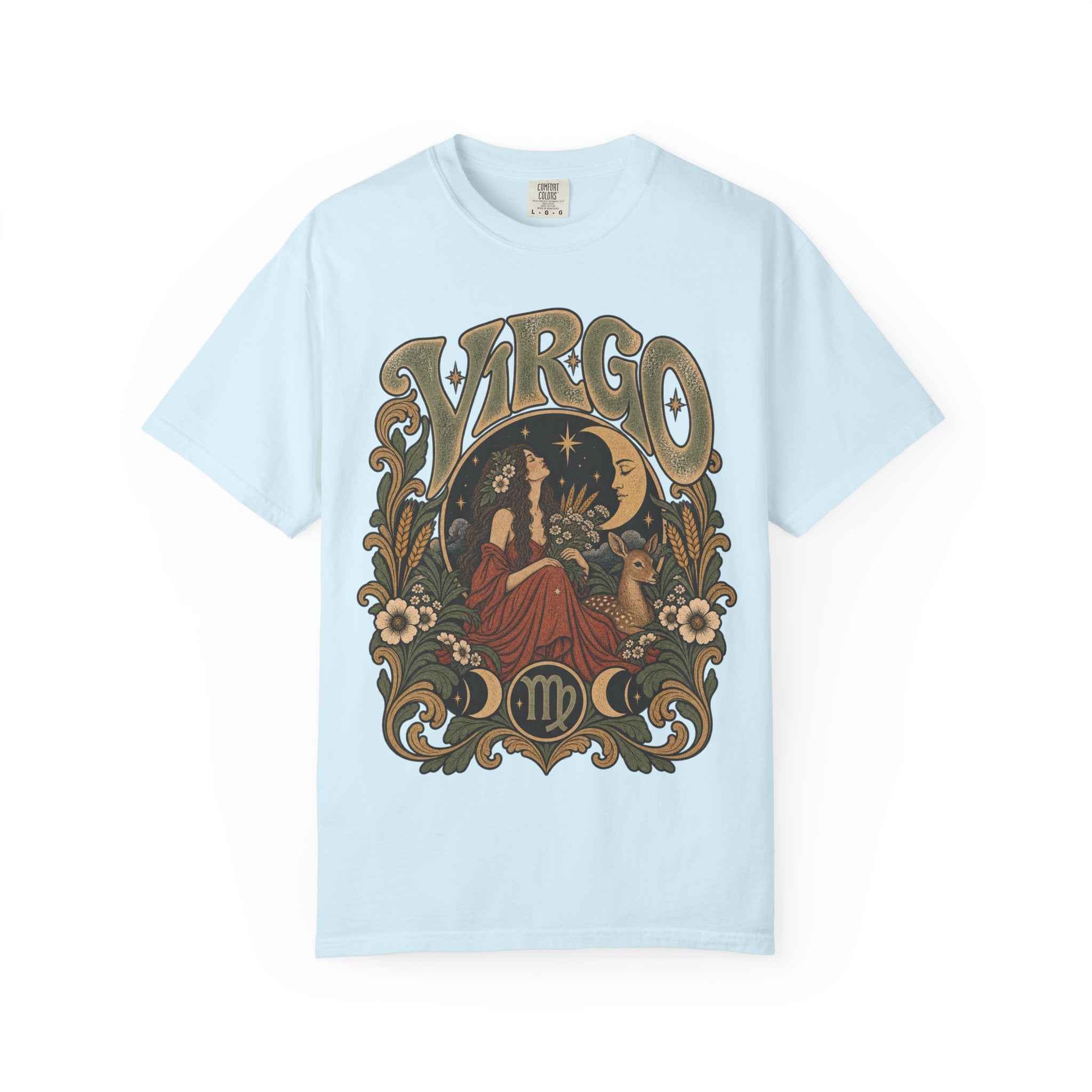 Virgo Zodiac T-Shirt — Vintage Astrology Graphic Tee