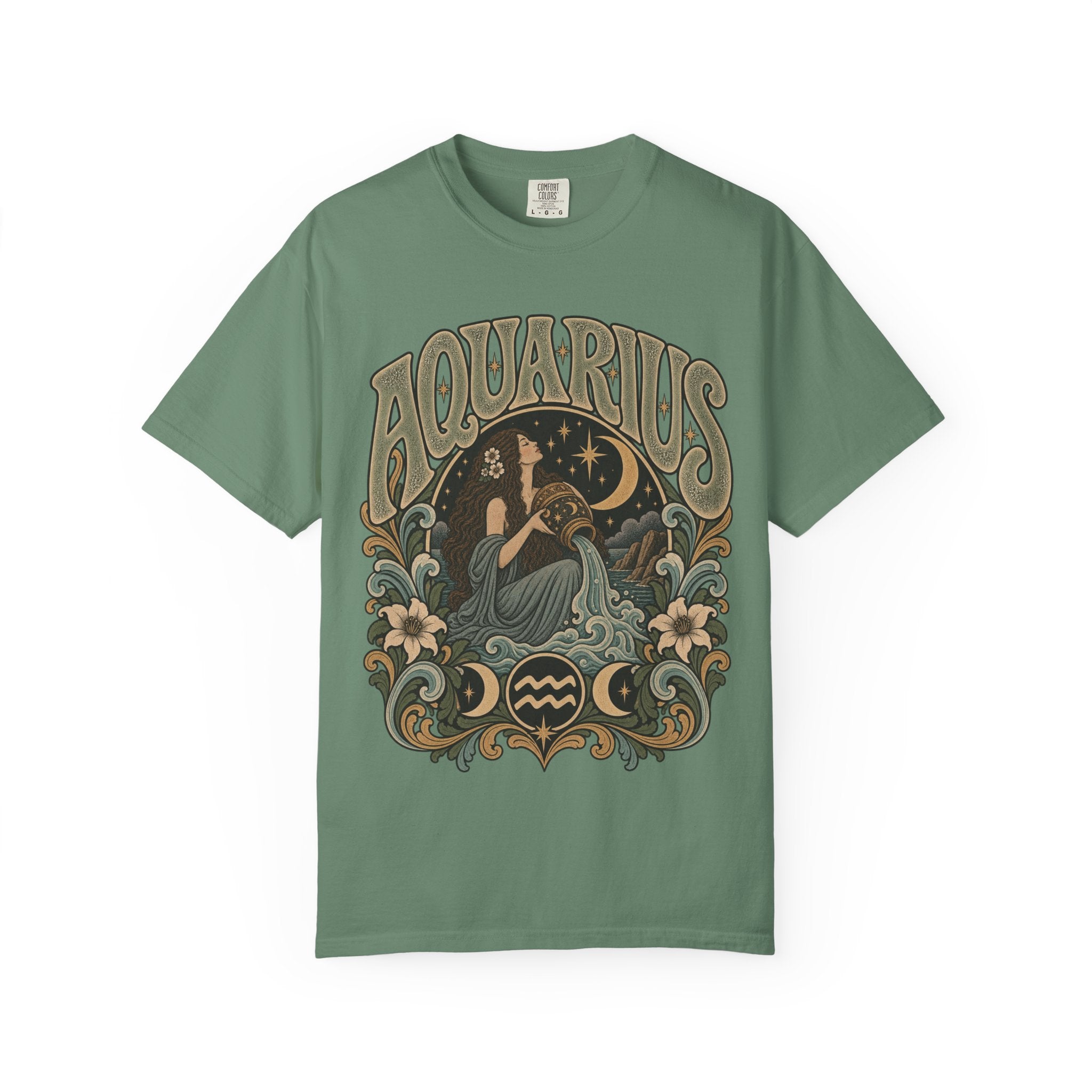Aquarius Zodiac T-Shirt — Vintage Astrological Sign Tee