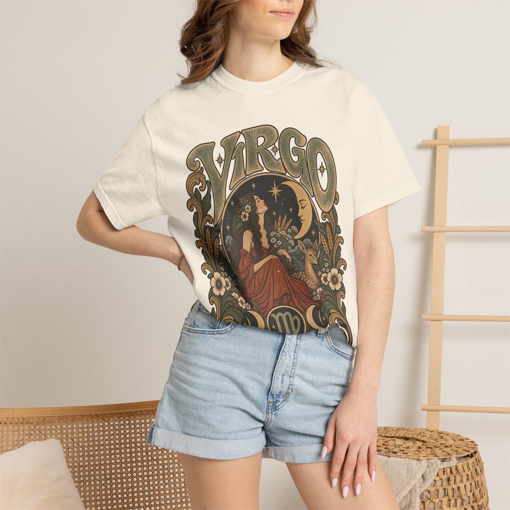 Virgo Zodiac T-Shirt — Vintage Astrology Graphic Tee