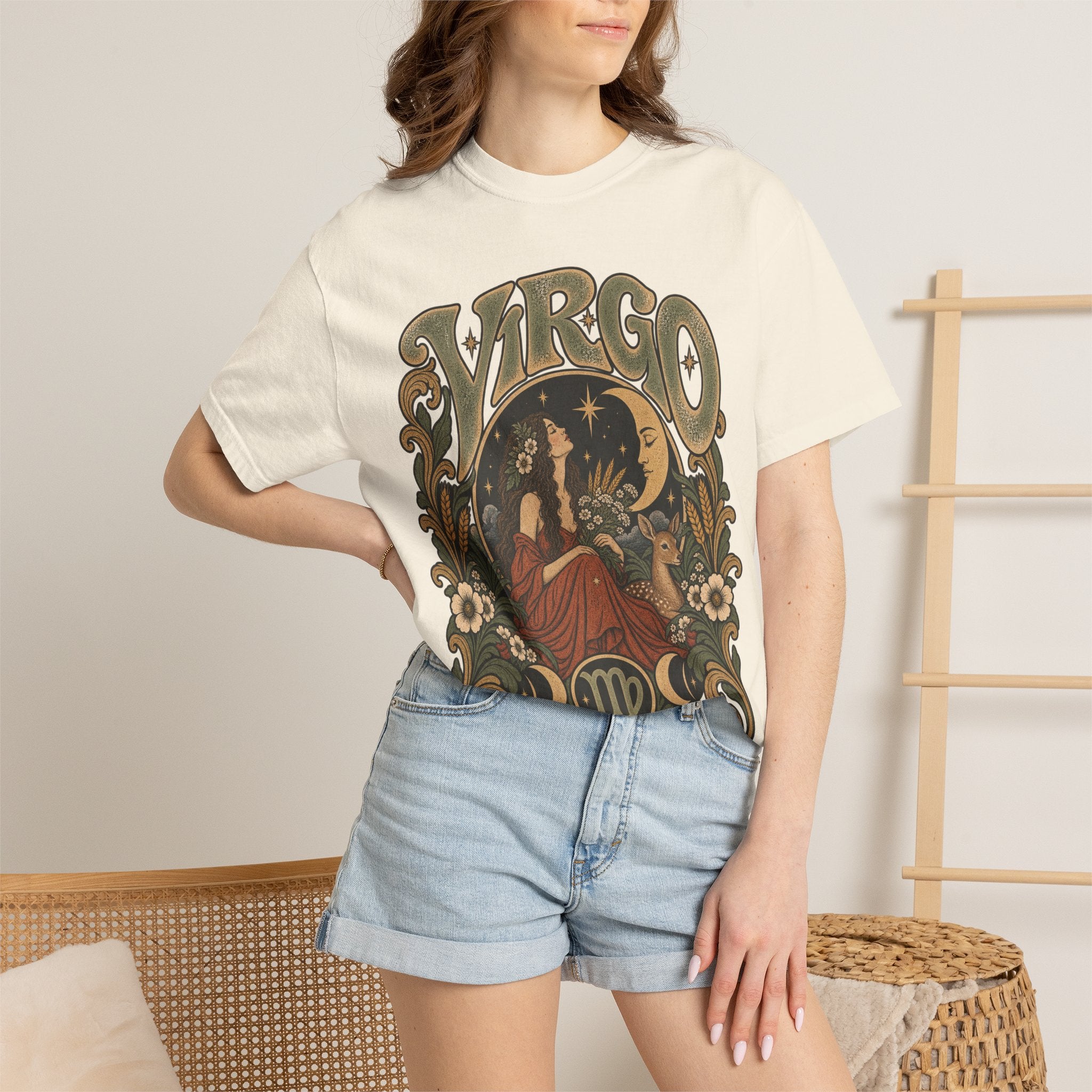 Virgo Zodiac T-Shirt — Vintage Astrology Graphic Tee