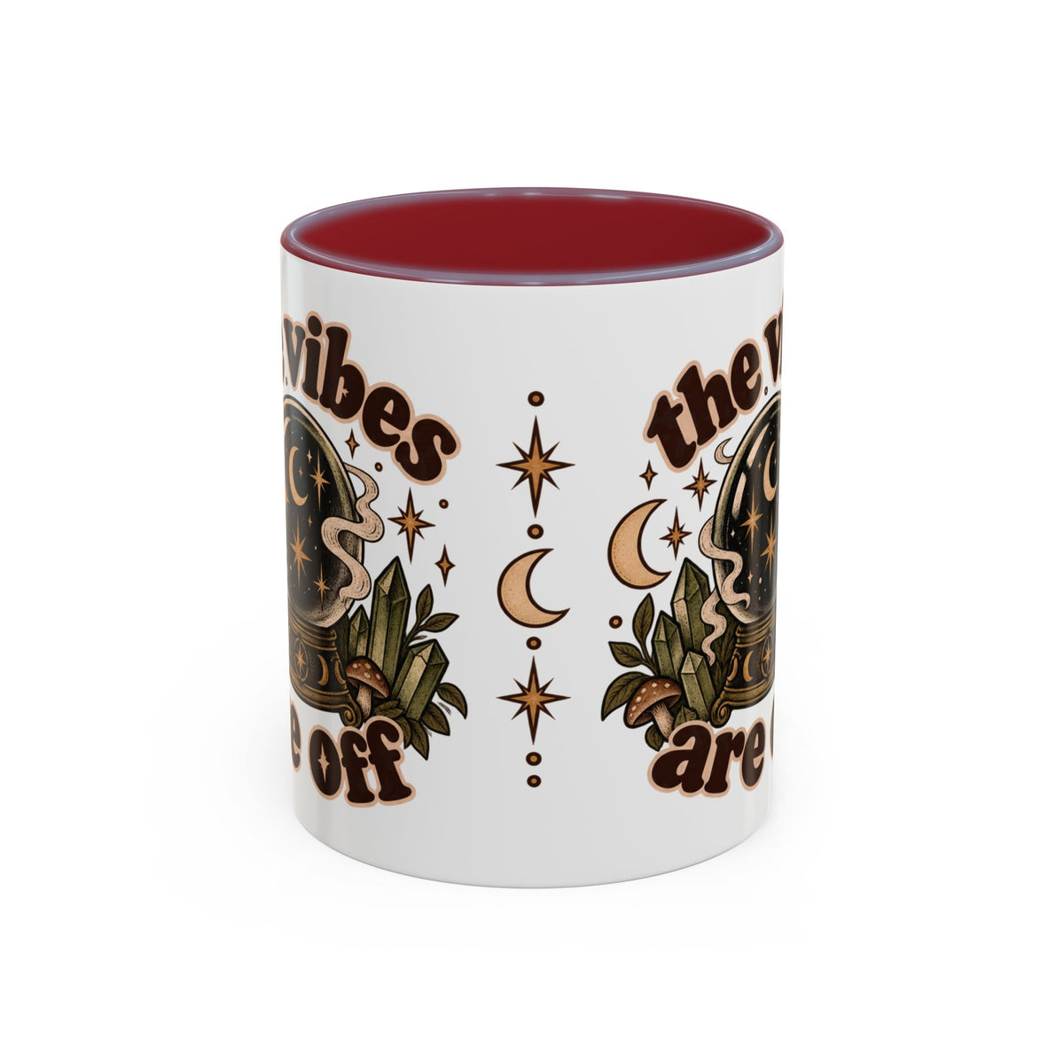 The Vibes Are Off Mug — Crystal Ball Mystical Ceramic Coffee Mug