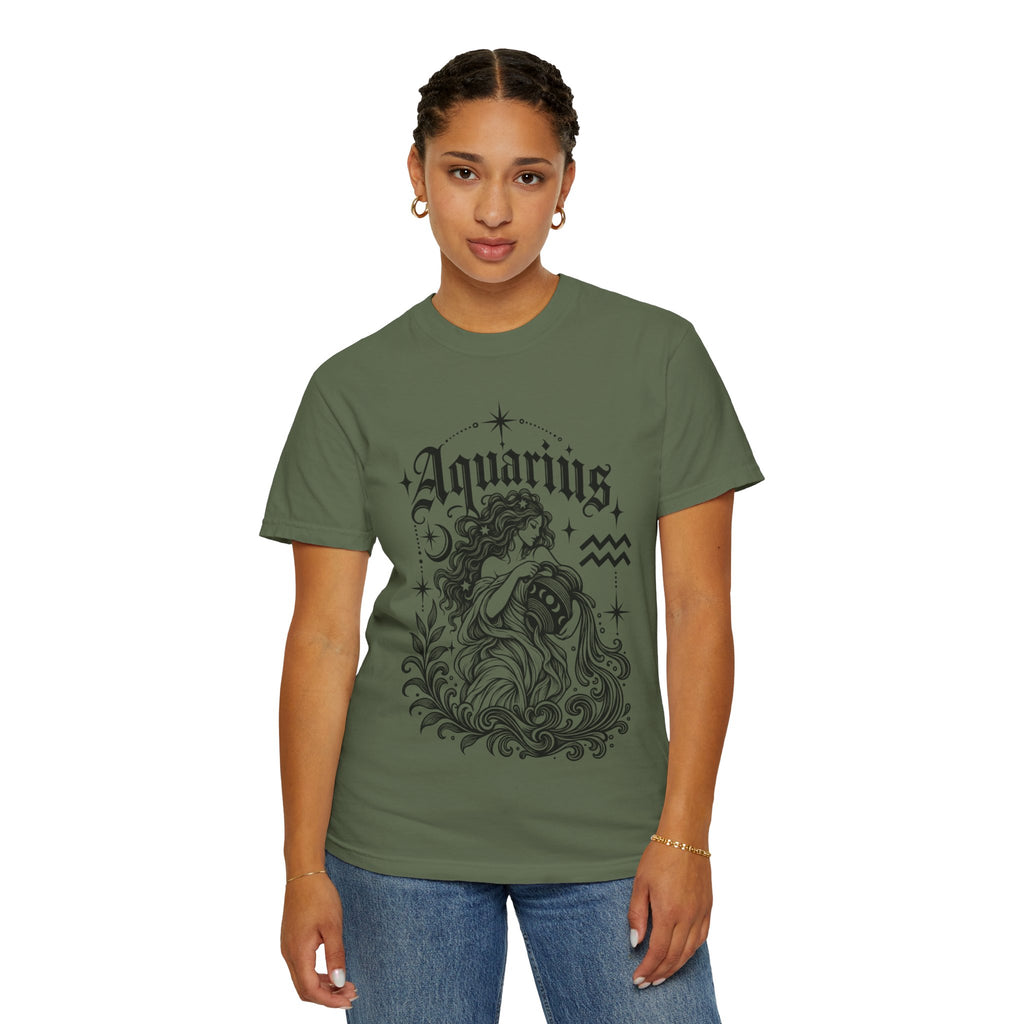 Aquarius Zodiac T-Shirt — Water Bearer Astrology Tee