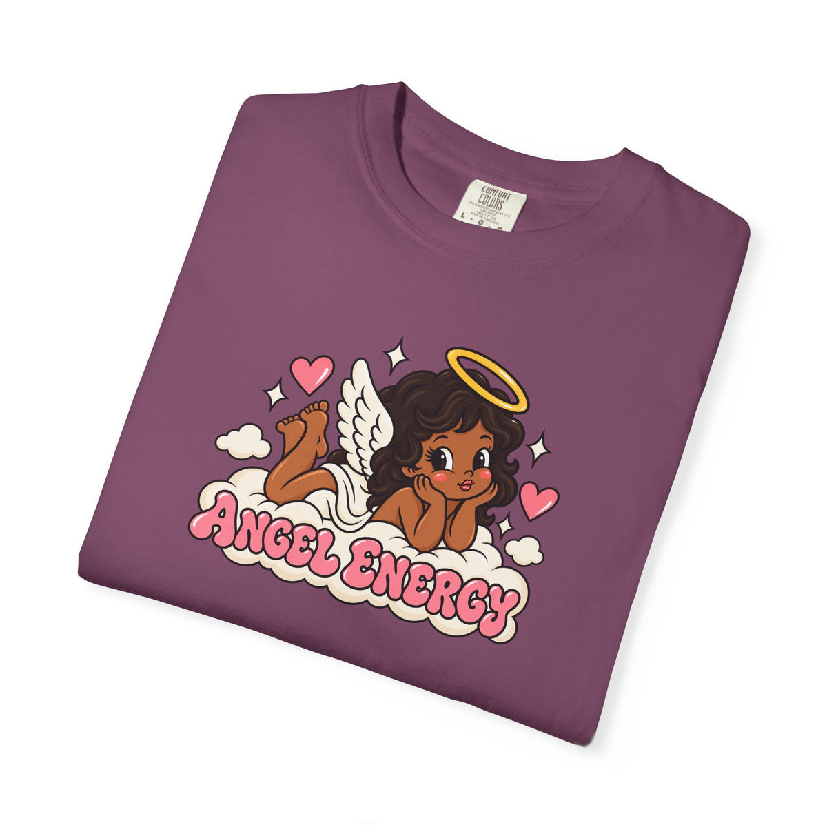 Angel Energy T-Shirt — Cute Retro Angel Graphic Tee