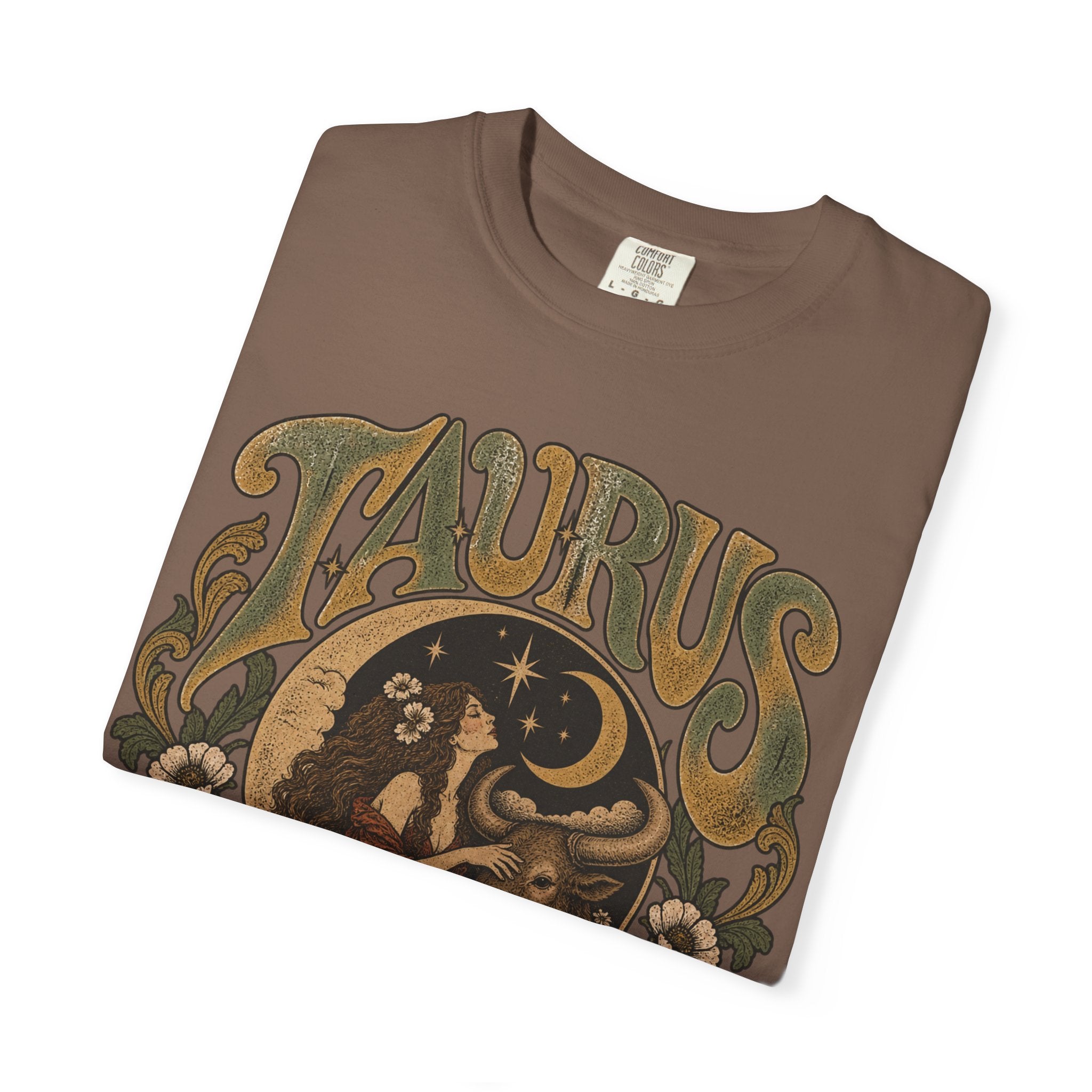 Taurus Zodiac T‑Shirt — Vintage Astrological Bull Graphic