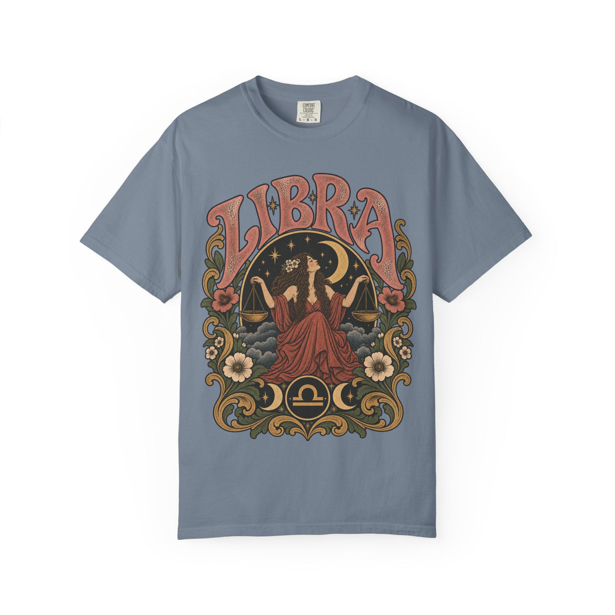 T-Shirt — Libra Vintage Zodiac Graphic Tee