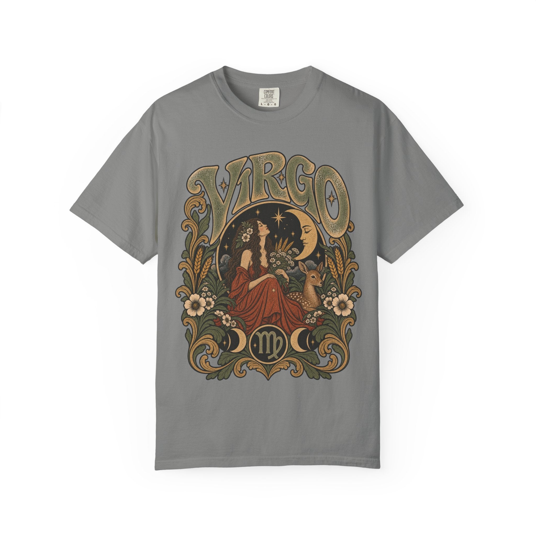 Virgo Zodiac T-Shirt — Vintage Astrology Graphic Tee