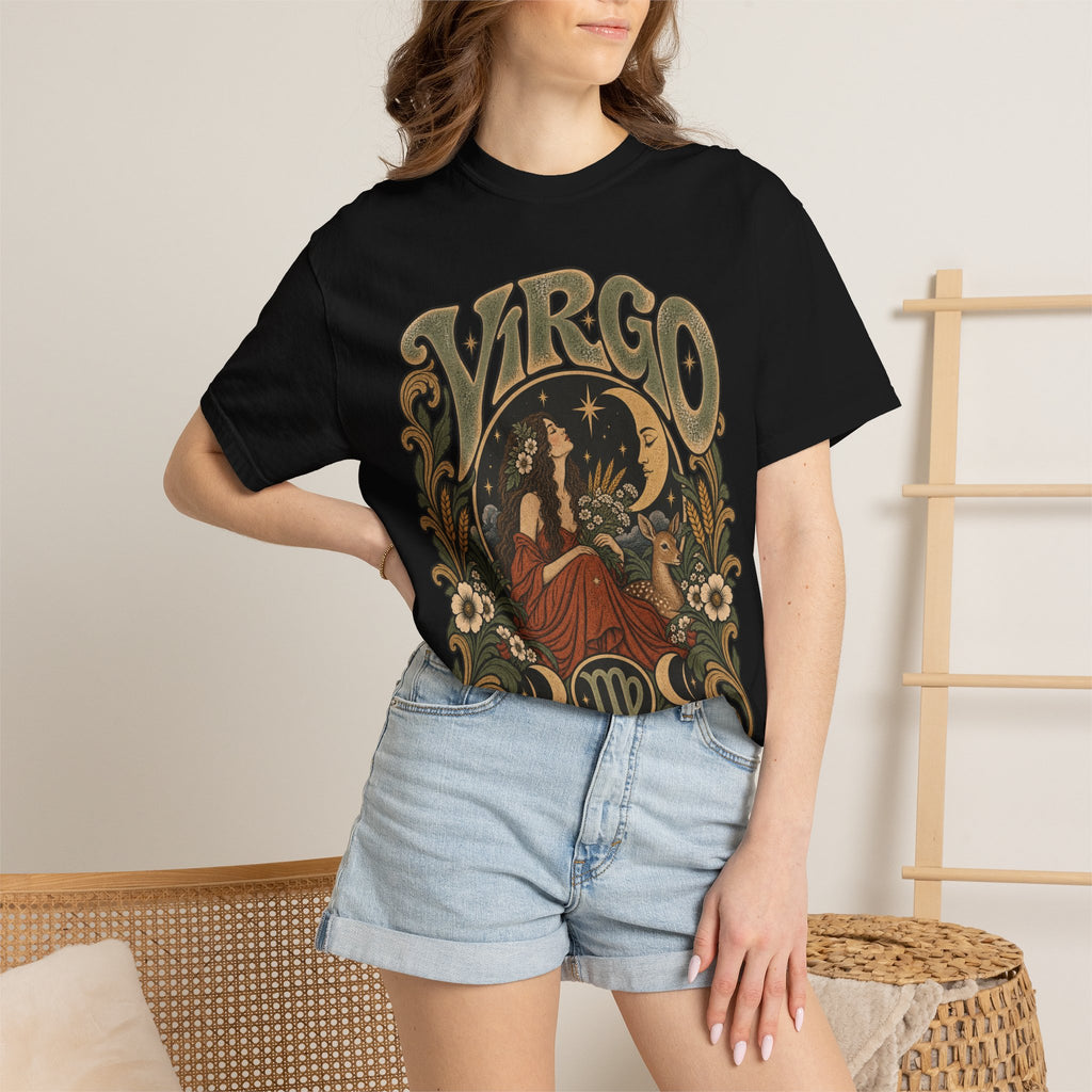 Virgo Zodiac T-Shirt — Vintage Astrology Graphic Tee