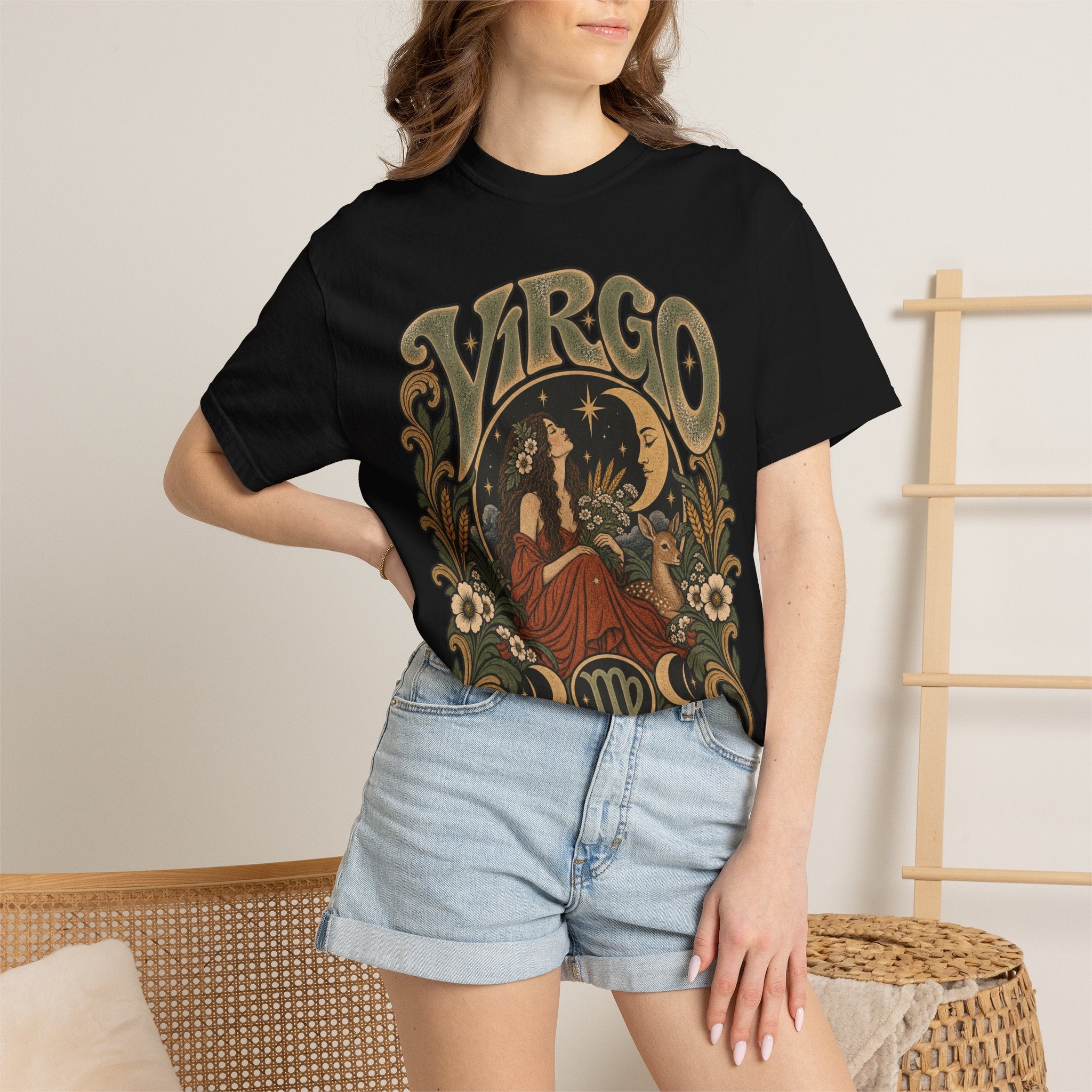 Virgo Zodiac T-Shirt — Vintage Astrology Graphic Tee