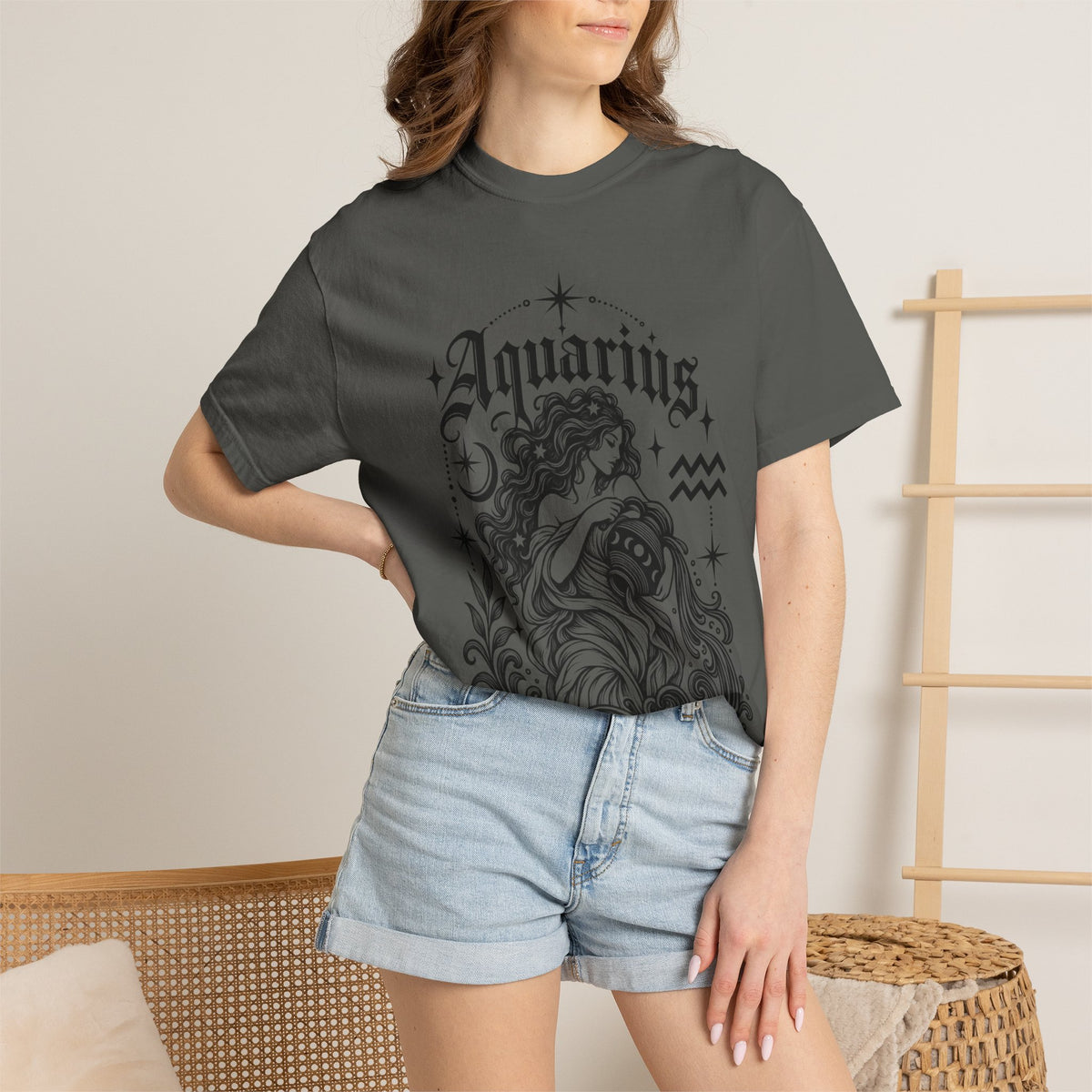 Aquarius Zodiac T-Shirt — Water Bearer Astrology Tee