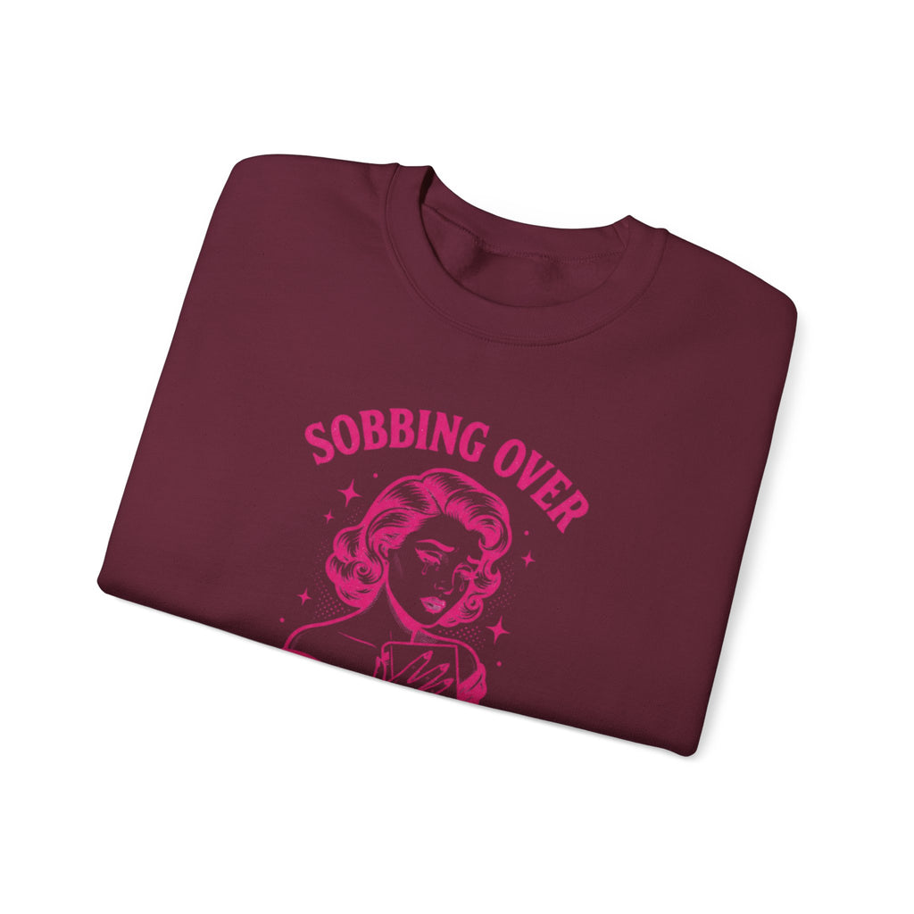 Sobbing Over Fictional Men Sweatshirt | BookTok Romance Club