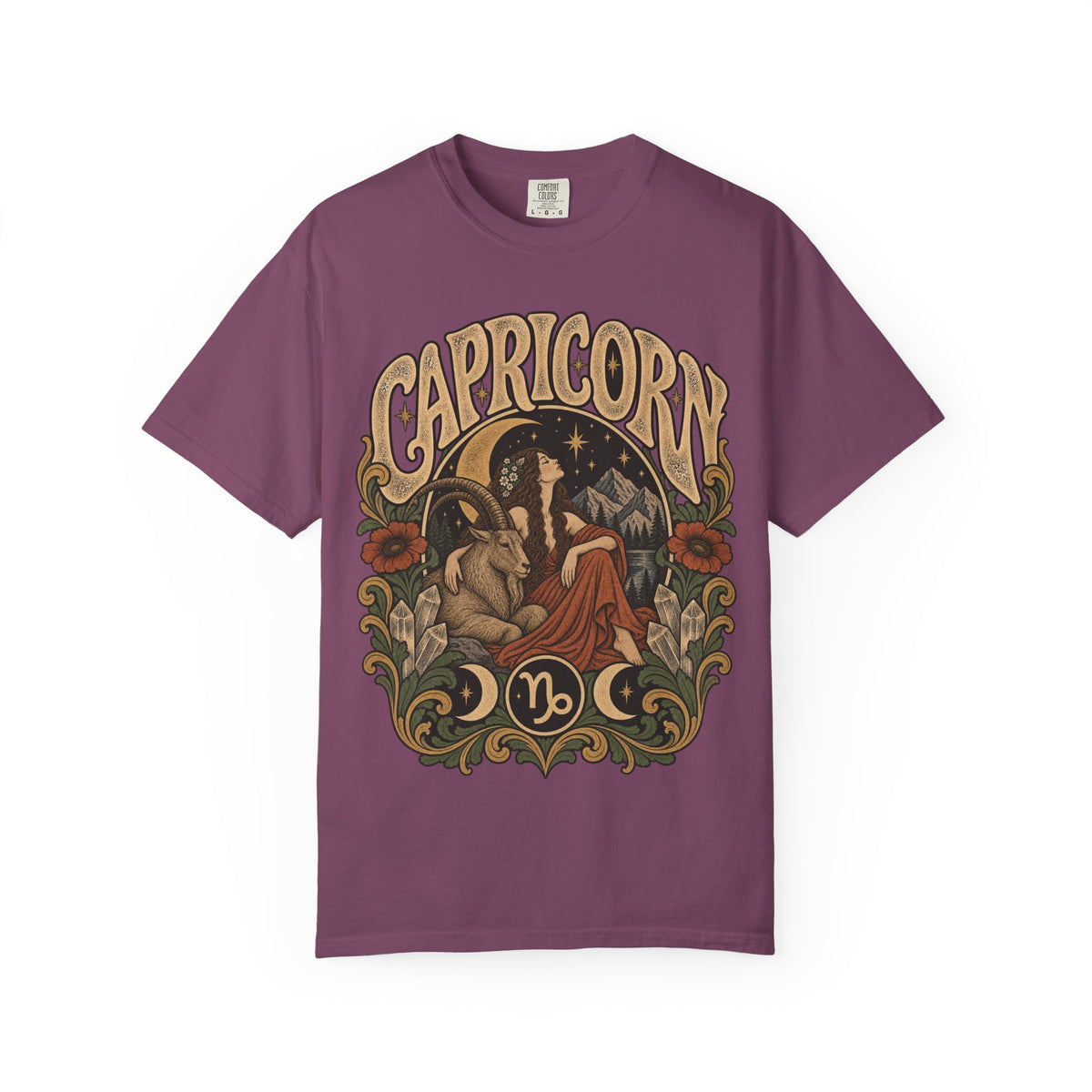 Capricorn Zodiac Tee — Vintage Astrological Graphic T-Shirt