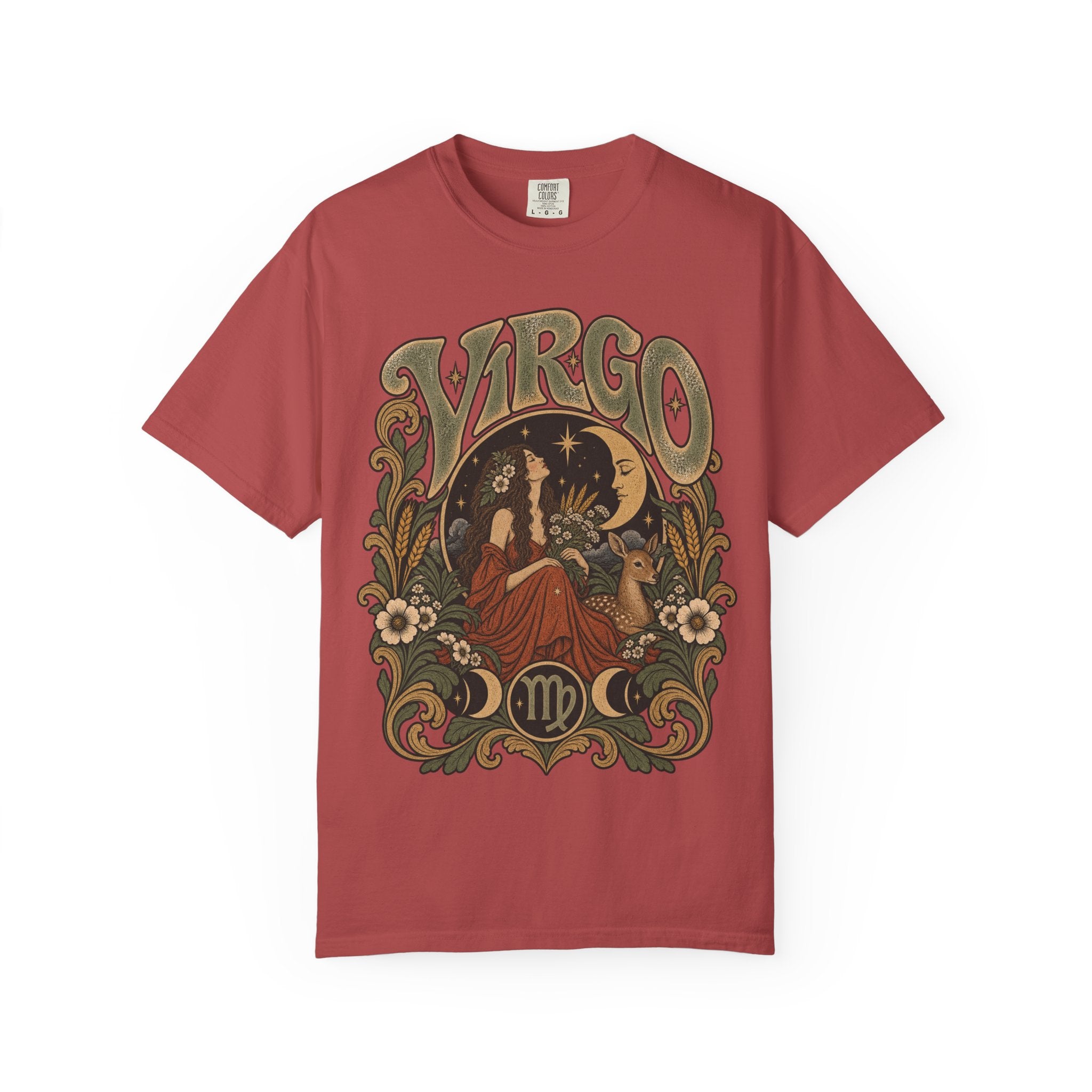 Virgo Zodiac T-Shirt — Vintage Astrology Graphic Tee