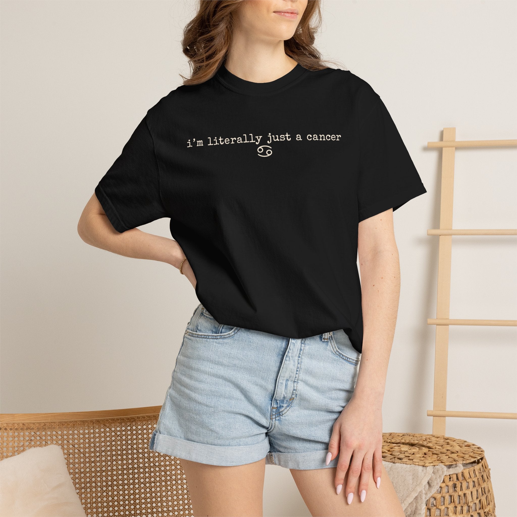 "I'm Literally Just a Cancer" Zodiac Tee