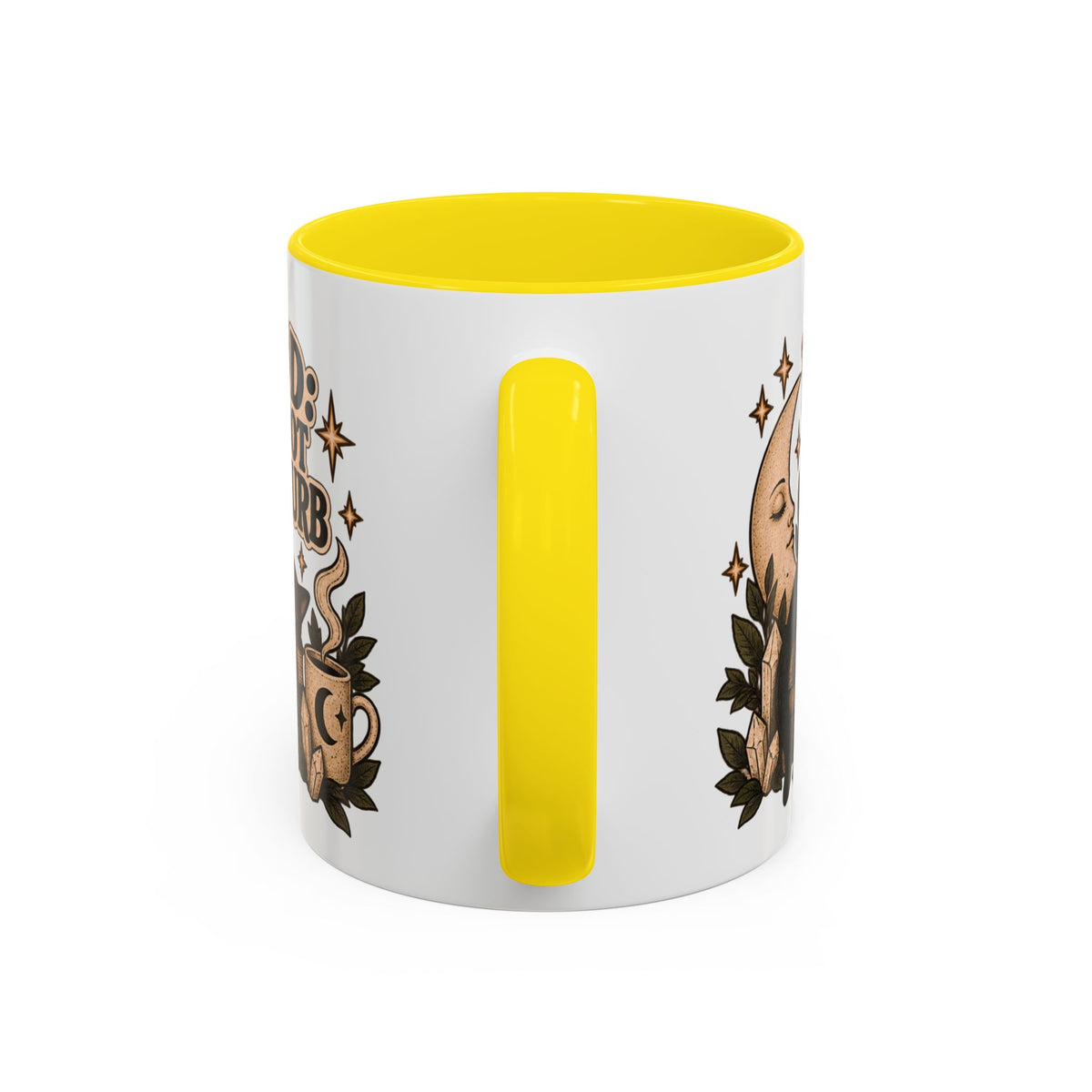 Mood: Do Not Disturb Mug — Sleepy Cat & Moon Ceramic Coffee Mug