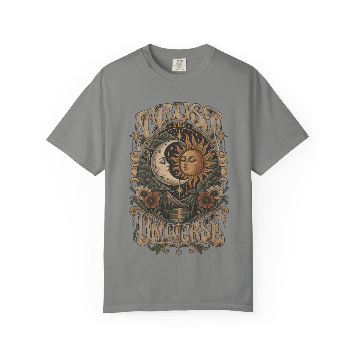 Trust The Universe Tee — Vintage Sun & Moon Celestial T-Shirt