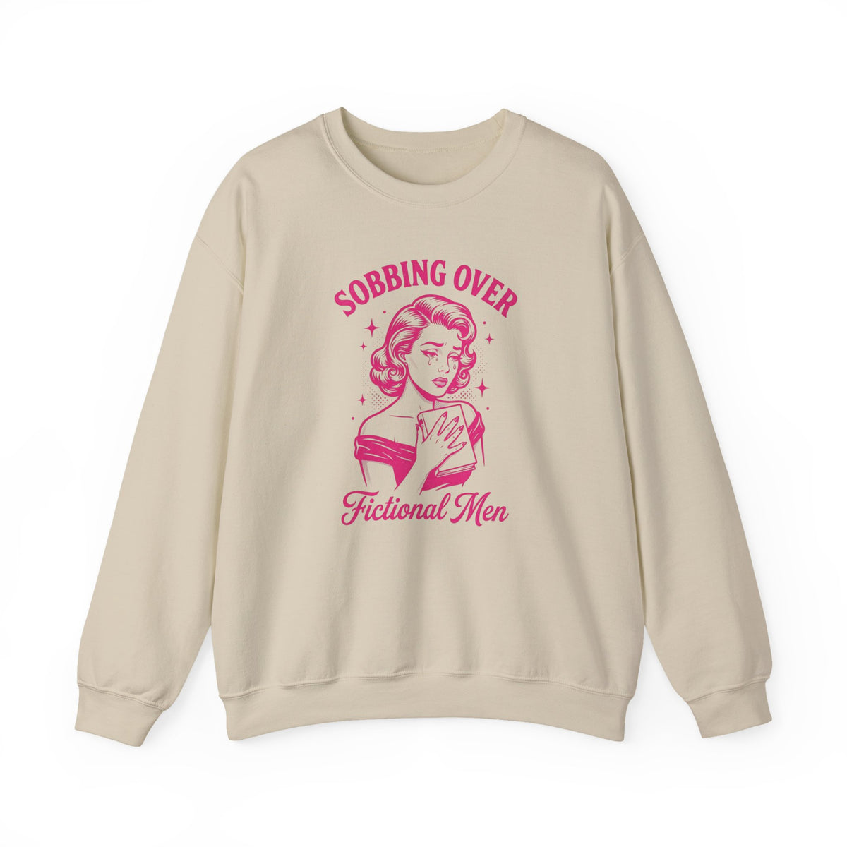 Sobbing Over Fictional Men Sweatshirt | BookTok Romance Club
