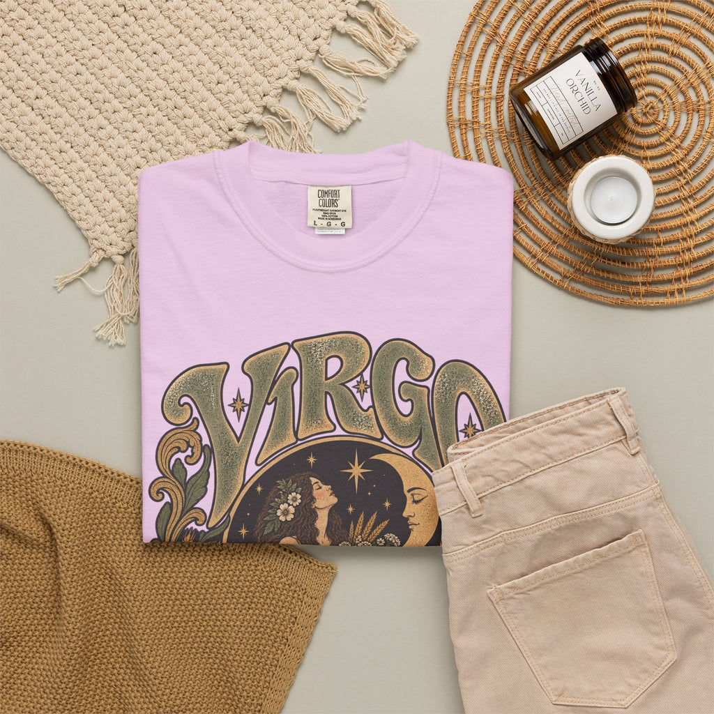 Virgo Zodiac T-Shirt — Vintage Astrology Graphic Tee