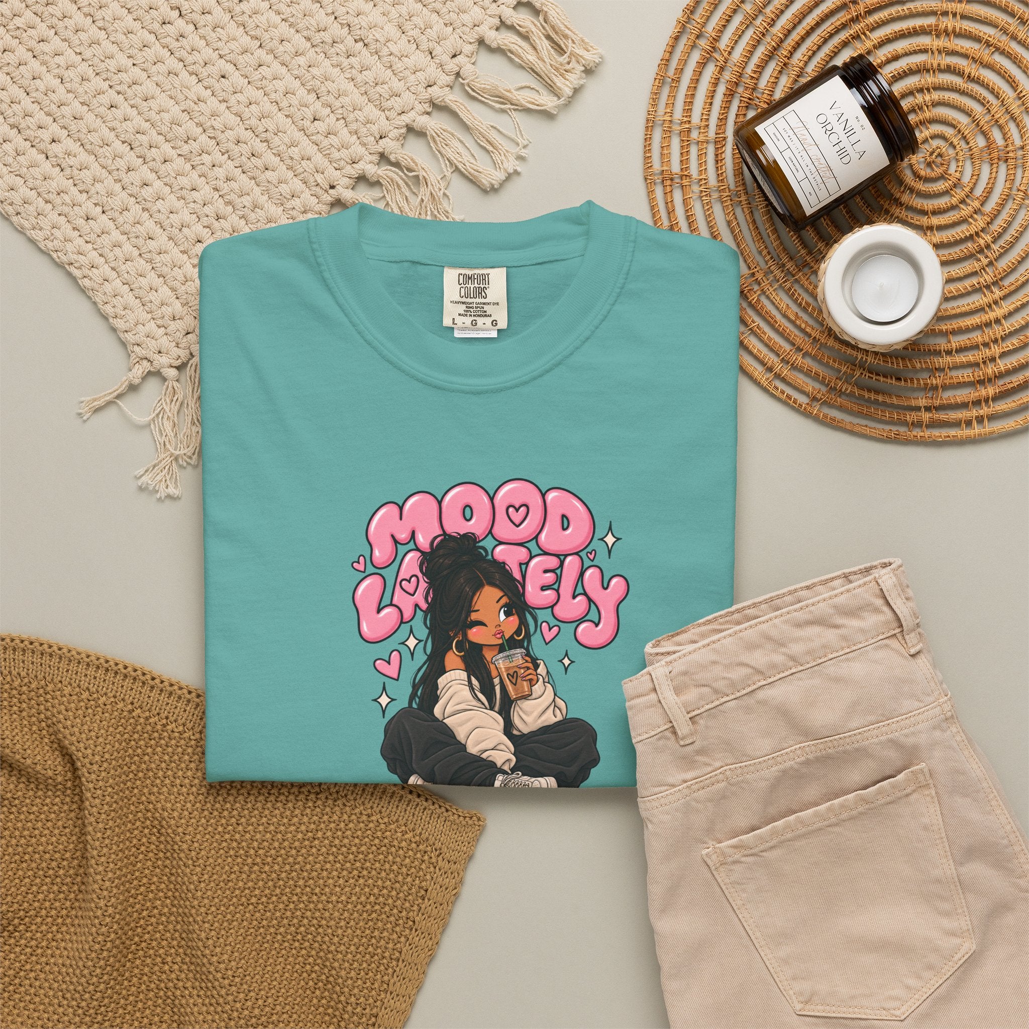 Mood Lovely T-Shirt — Cute Cartoon Girl Graphic Tee