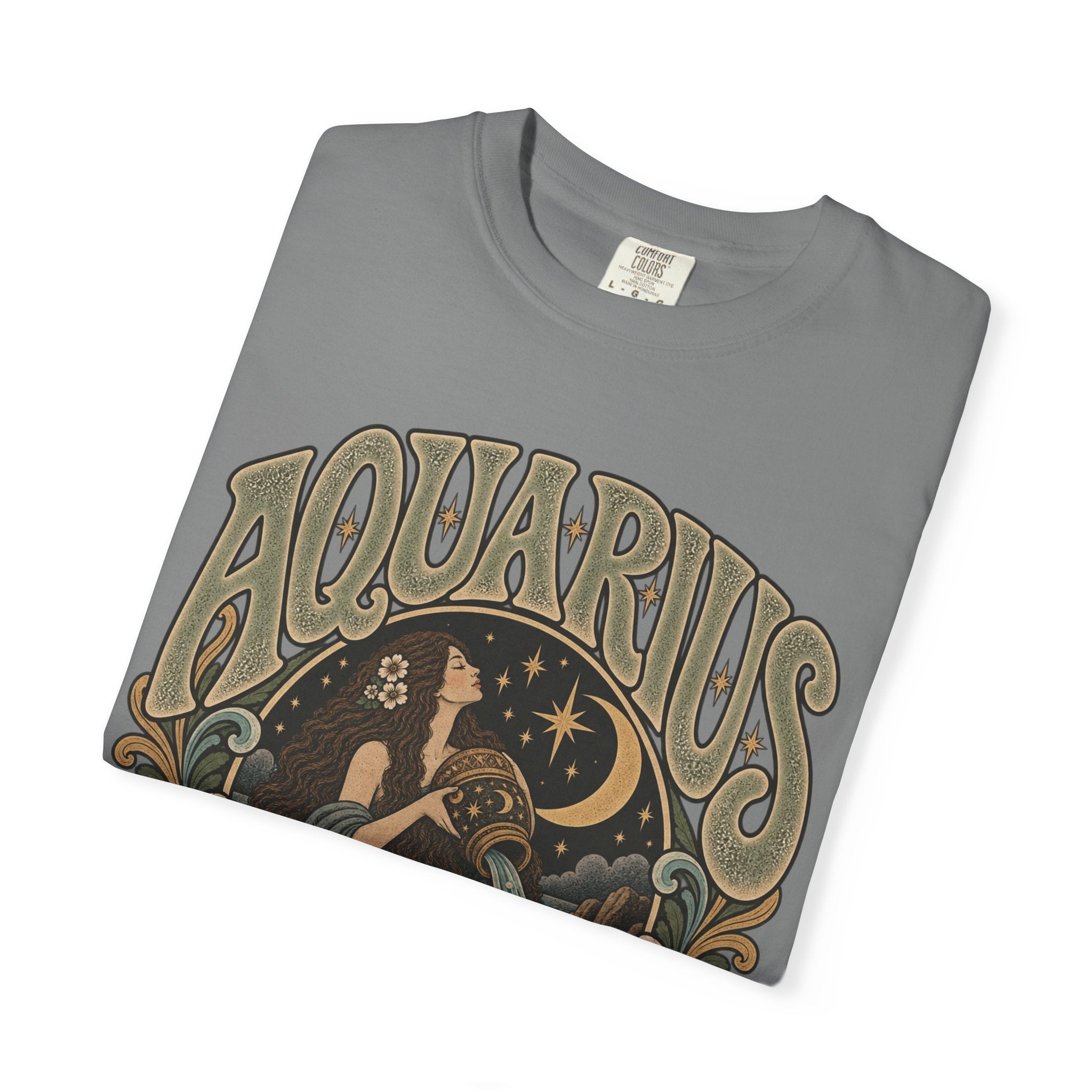 Aquarius Zodiac T-Shirt — Vintage Astrological Sign Tee