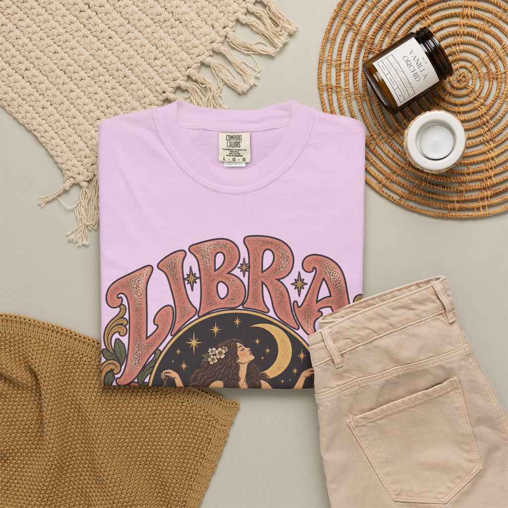 T-Shirt — Libra Vintage Zodiac Graphic Tee