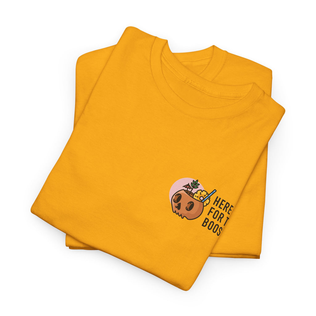 Here for the Boos Halloween T‑Shirt — Cute Boo Crew Graphic Tee