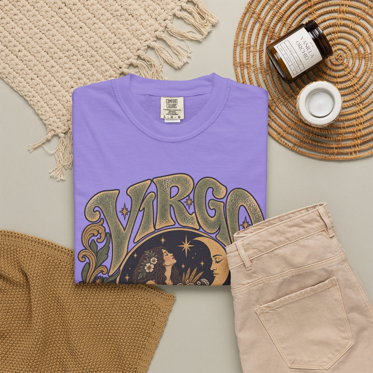 Virgo Zodiac T-Shirt — Vintage Astrology Graphic Tee
