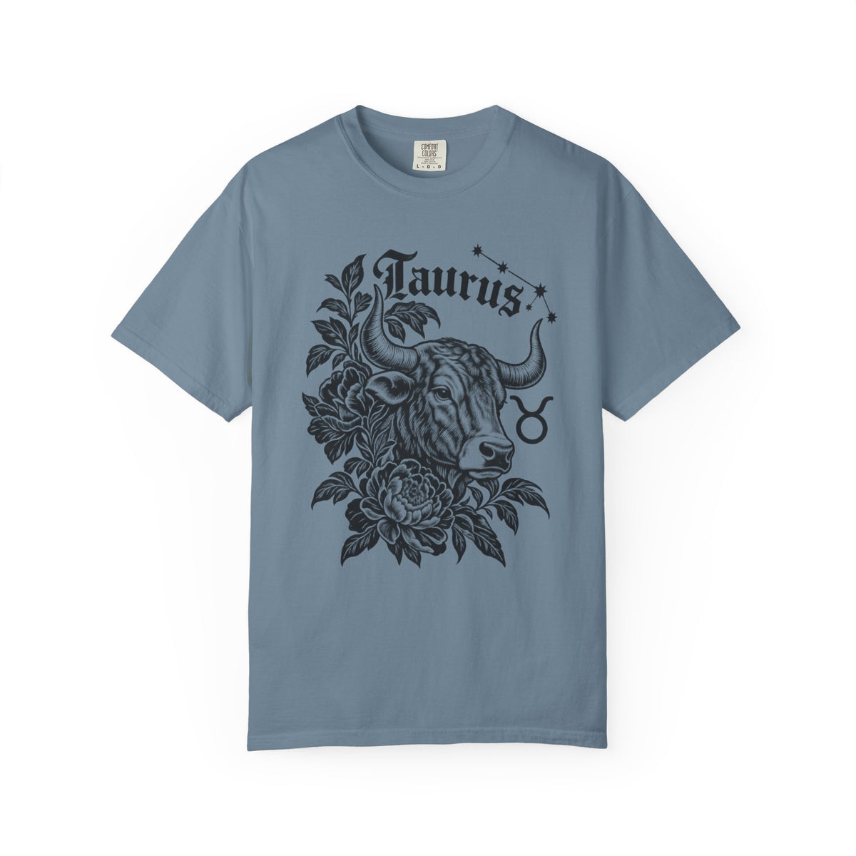 Taurus Floral Bull Zodiac Tee — Astrology Graphic T-Shirt