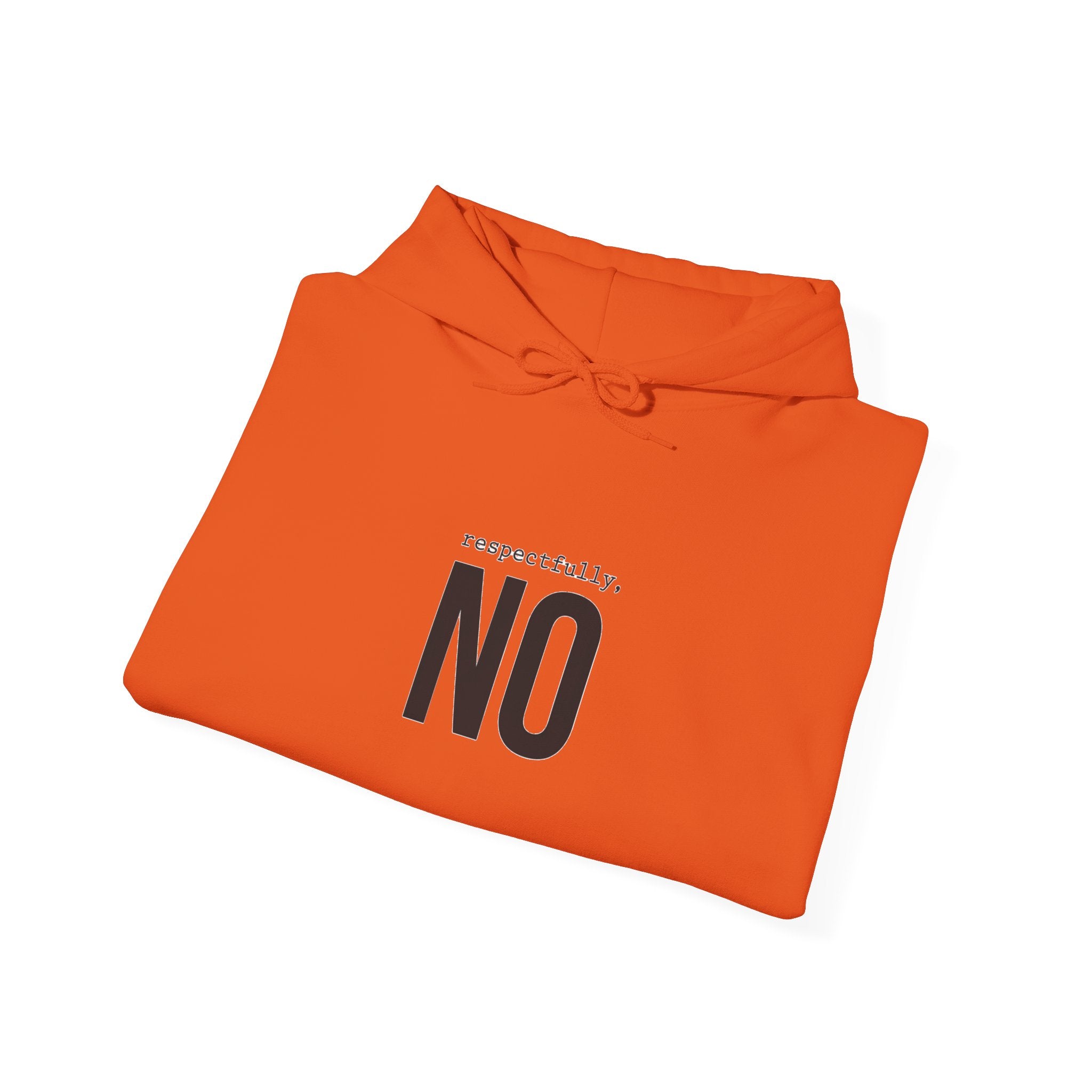 NO Minimal Grumpy Humor Hoodie | Deadpan Text, Introvert Humor