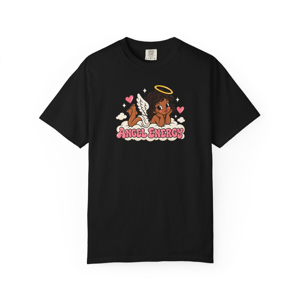 Angel Energy T-Shirt — Cute Retro Angel Graphic Tee