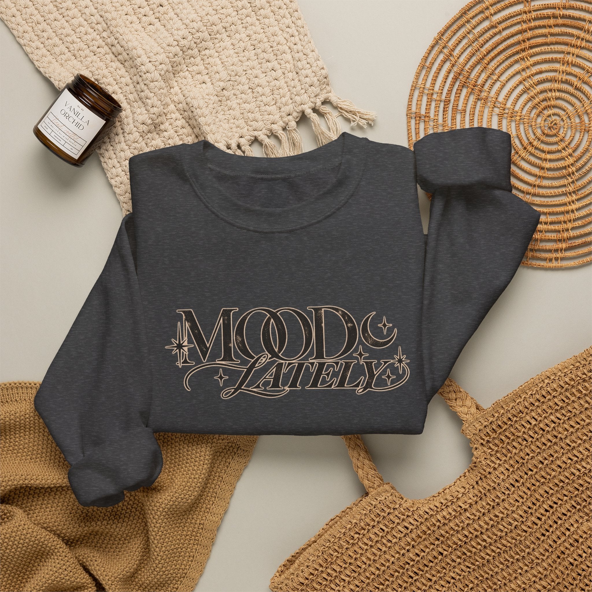 Moon and Stars Script Sweatshirt