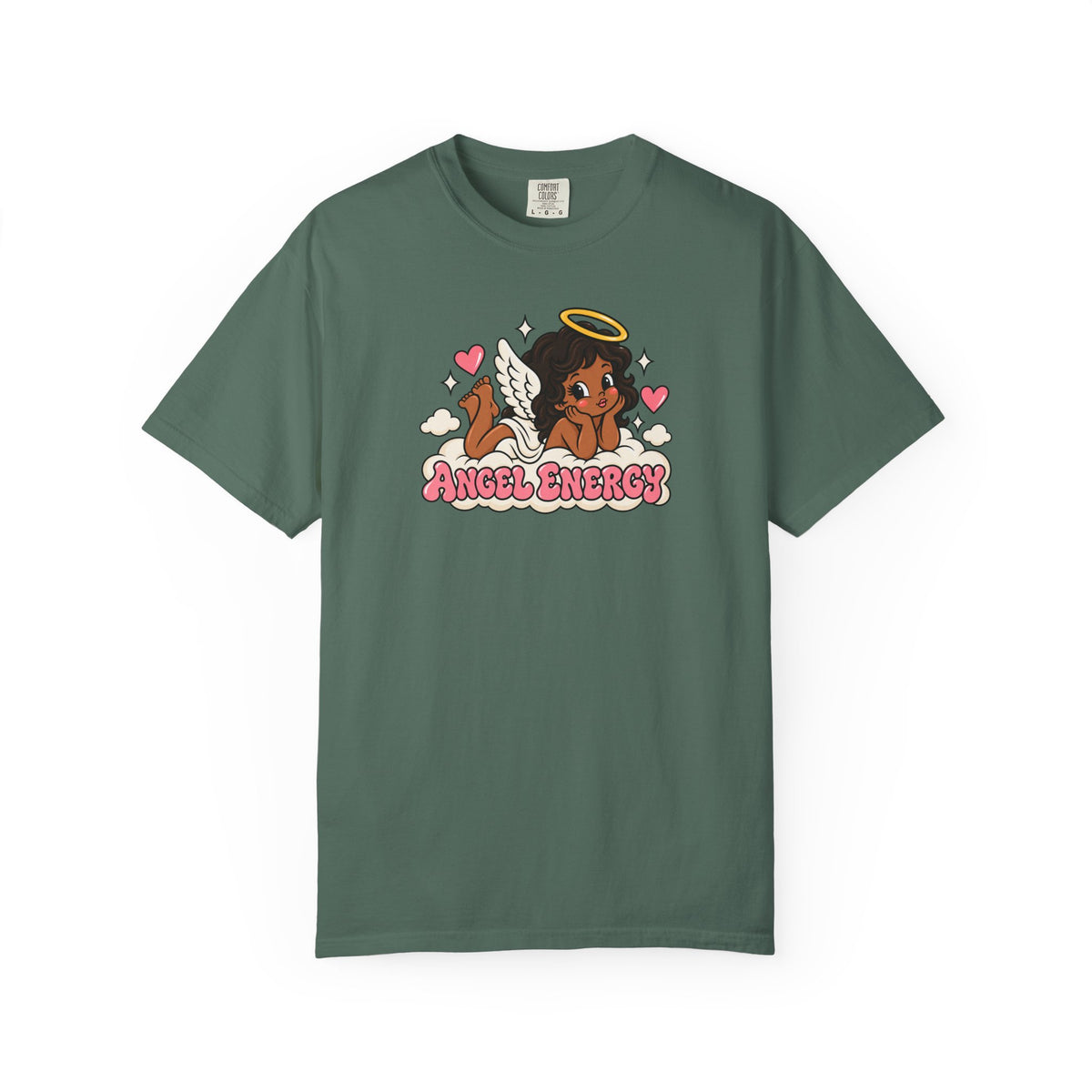 Angel Energy T-Shirt — Cute Retro Angel Graphic Tee