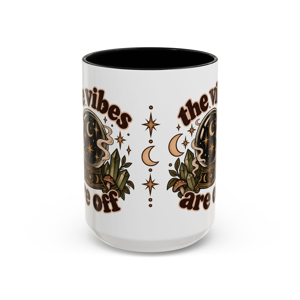 The Vibes Are Off Mug — Crystal Ball Mystical Ceramic Coffee Mug