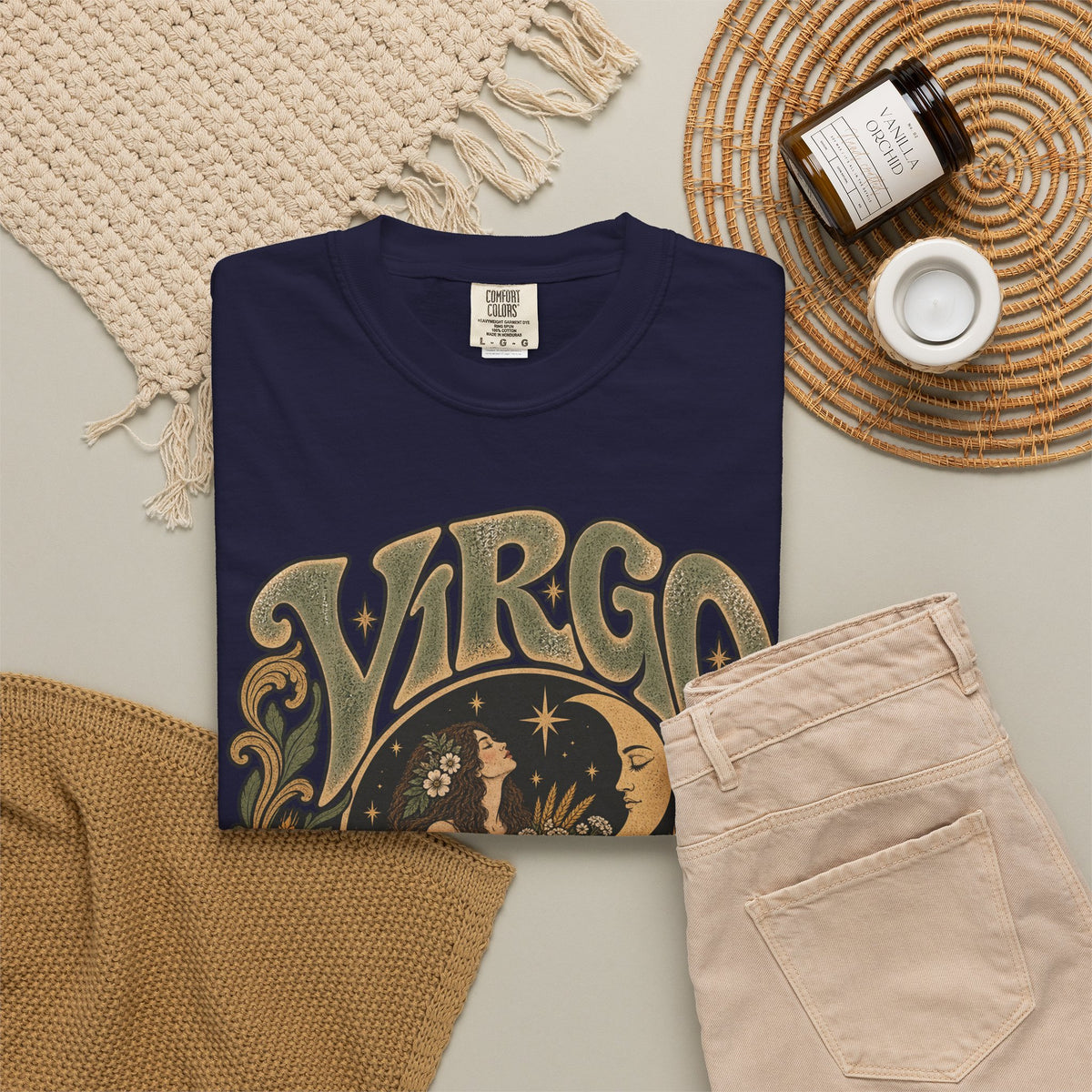 Virgo Zodiac T-Shirt — Vintage Astrology Graphic Tee