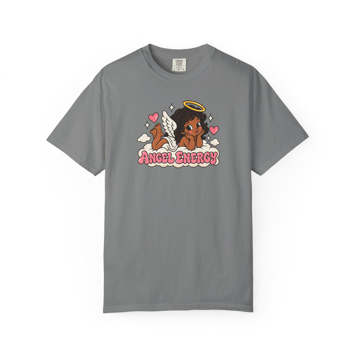 Angel Energy T-Shirt — Cute Retro Angel Graphic Tee