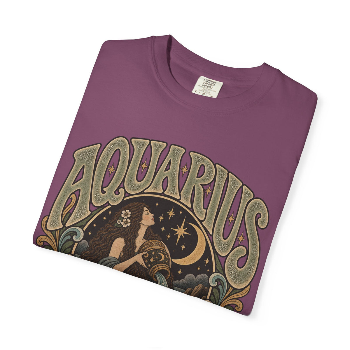 Aquarius Zodiac T-Shirt — Vintage Astrological Sign Tee