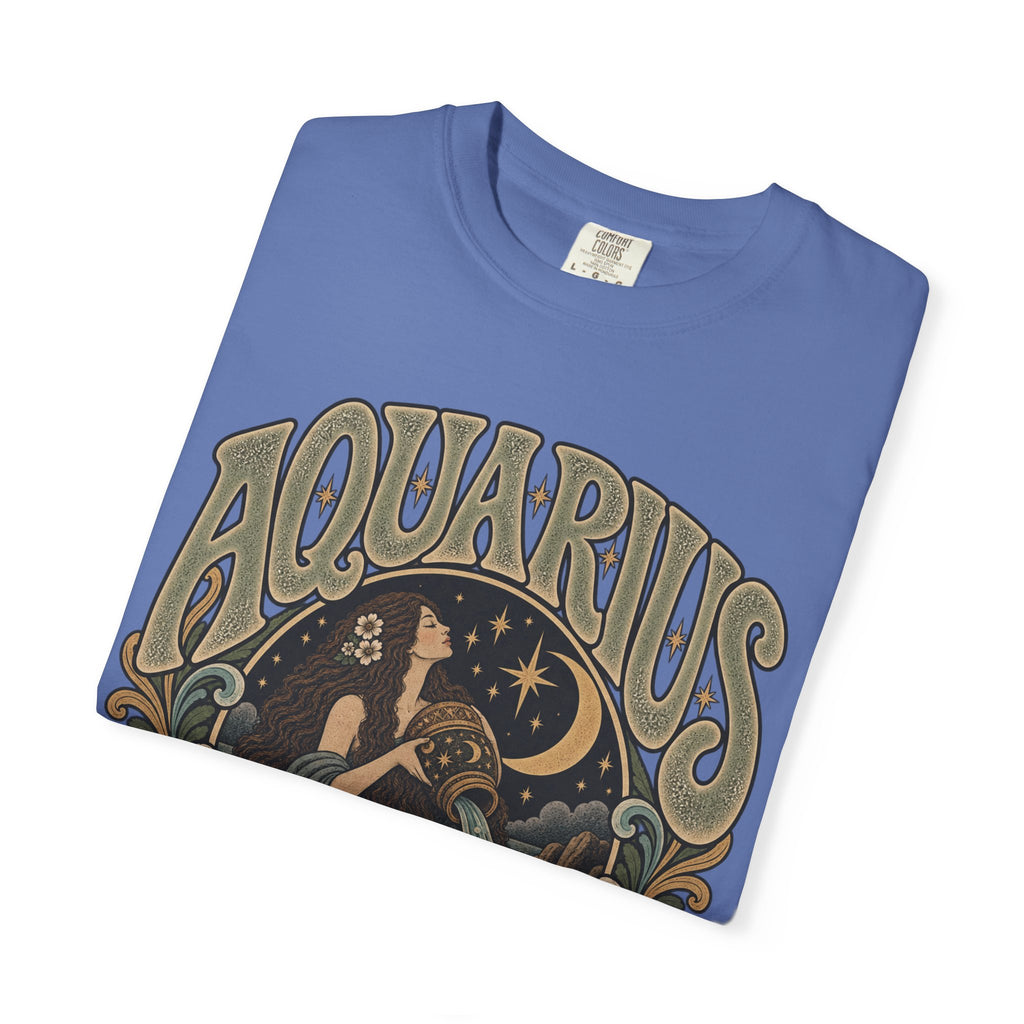 Aquarius Zodiac T-Shirt — Vintage Astrological Sign Tee
