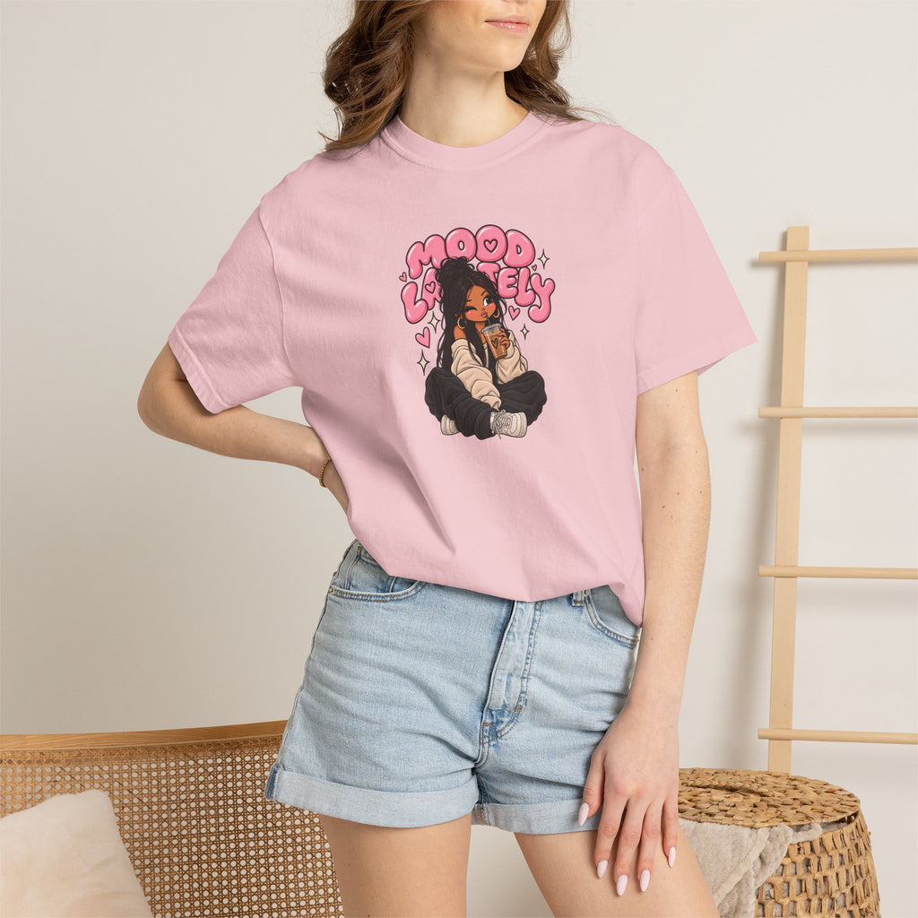Mood Lovely T-Shirt — Cute Cartoon Girl Graphic Tee