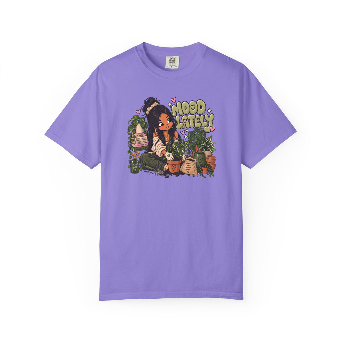 Plant Lady T-Shirt — 'Plant Baby' Cute Girl with Houseplants Graphic Tee