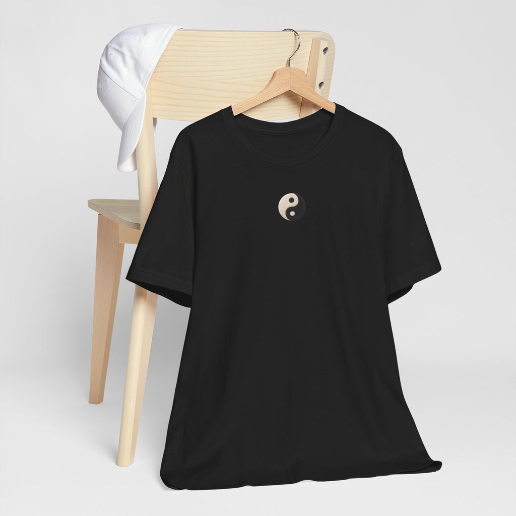 Yin Yang Minimalist Tee - Small Center Chest Yin Yang T-Shirt