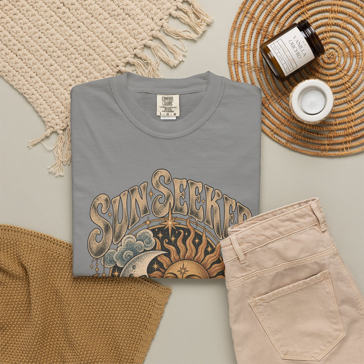 Sunseeker Moonlovers T-Shirt — Vintage Sun & Moon Graphic Tee