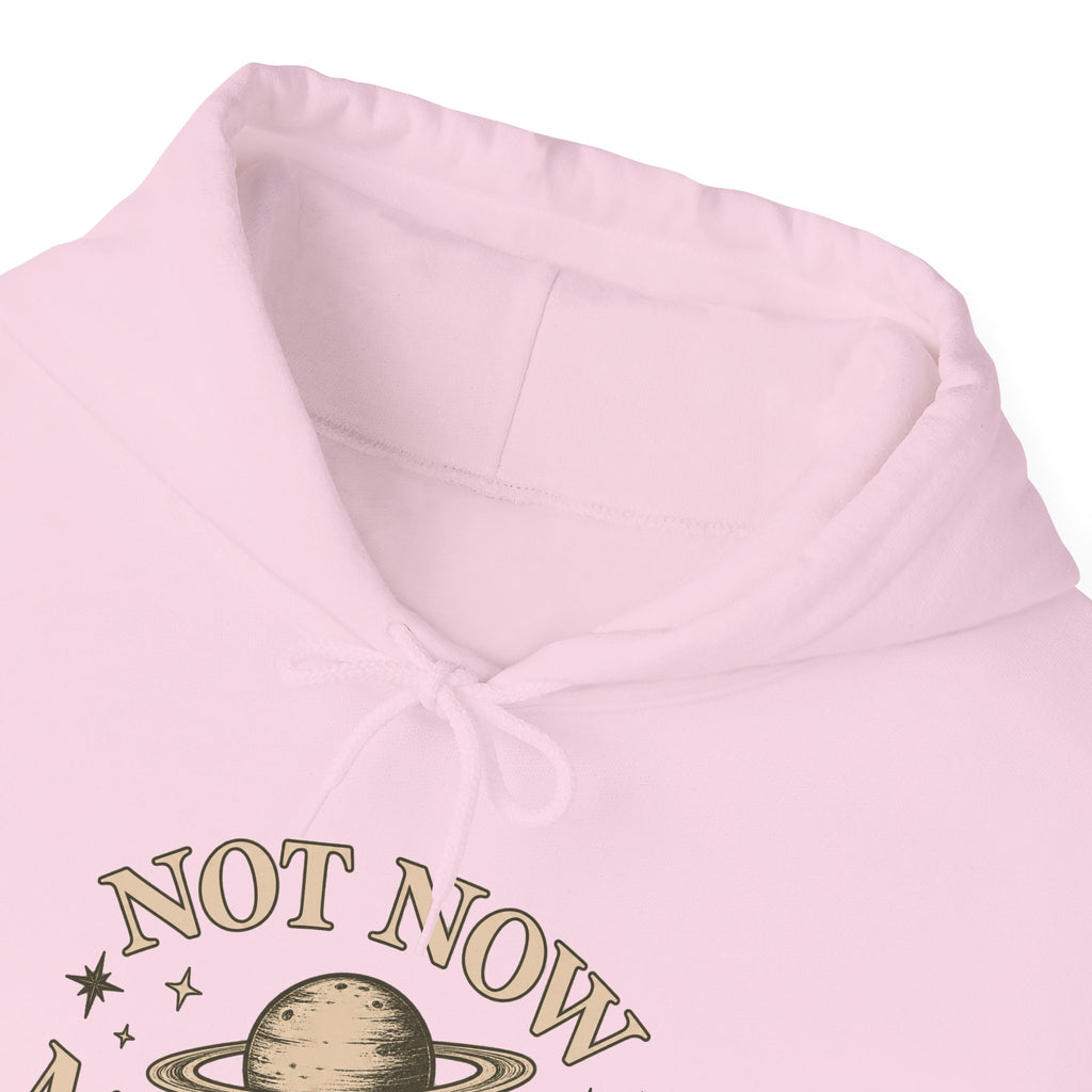 Not Now Mercury Hoodie — Mercury Retrograde Astrology Pullover