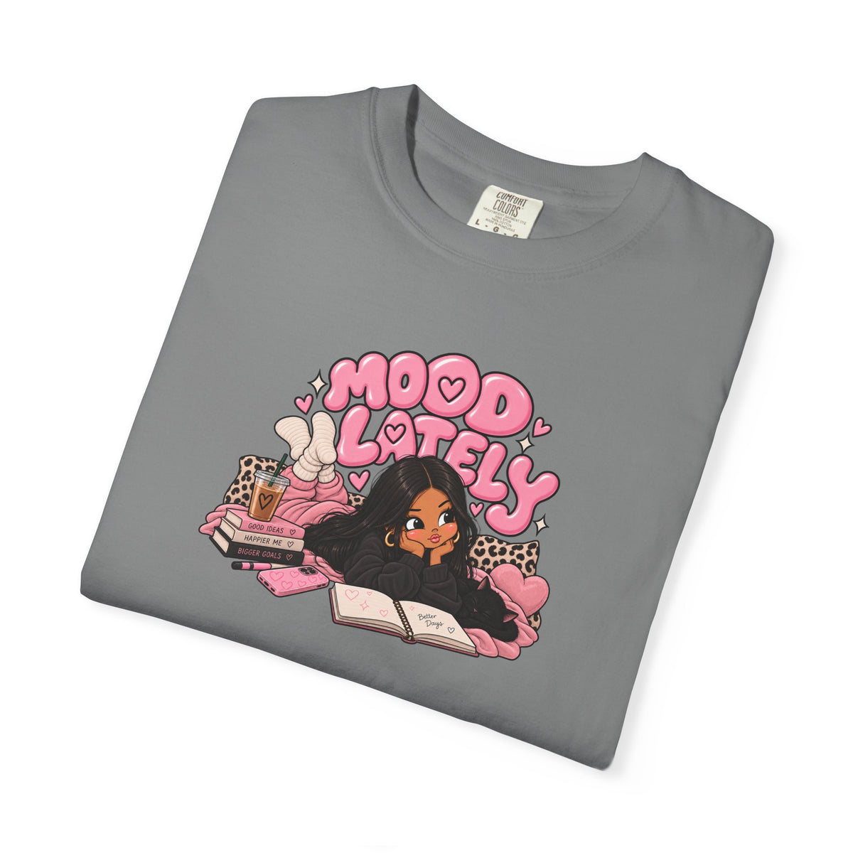 Mood Lately Graphic T-Shirt — Cozy Study Vibes