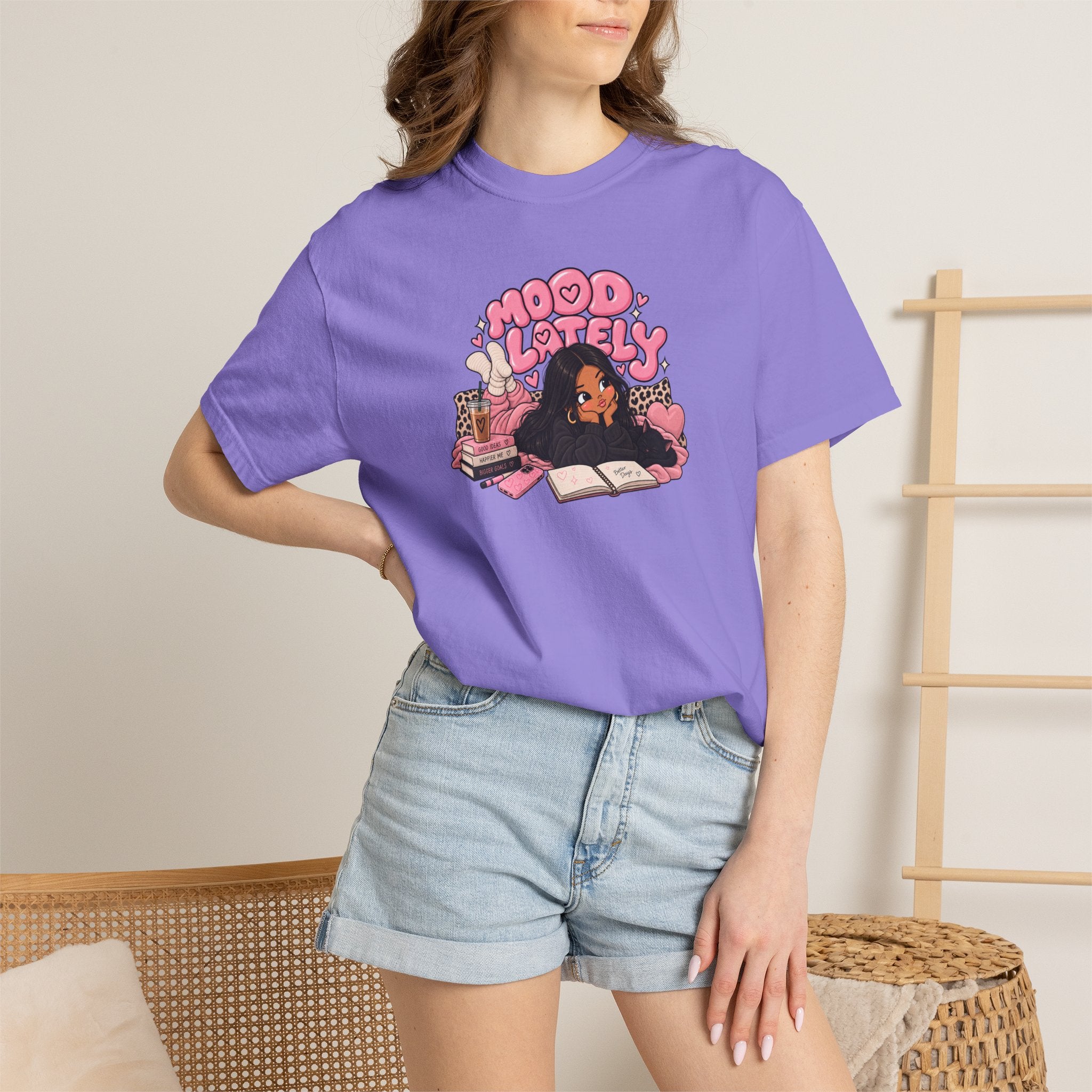 Mood Lately Graphic T-Shirt — Cozy Study Vibes