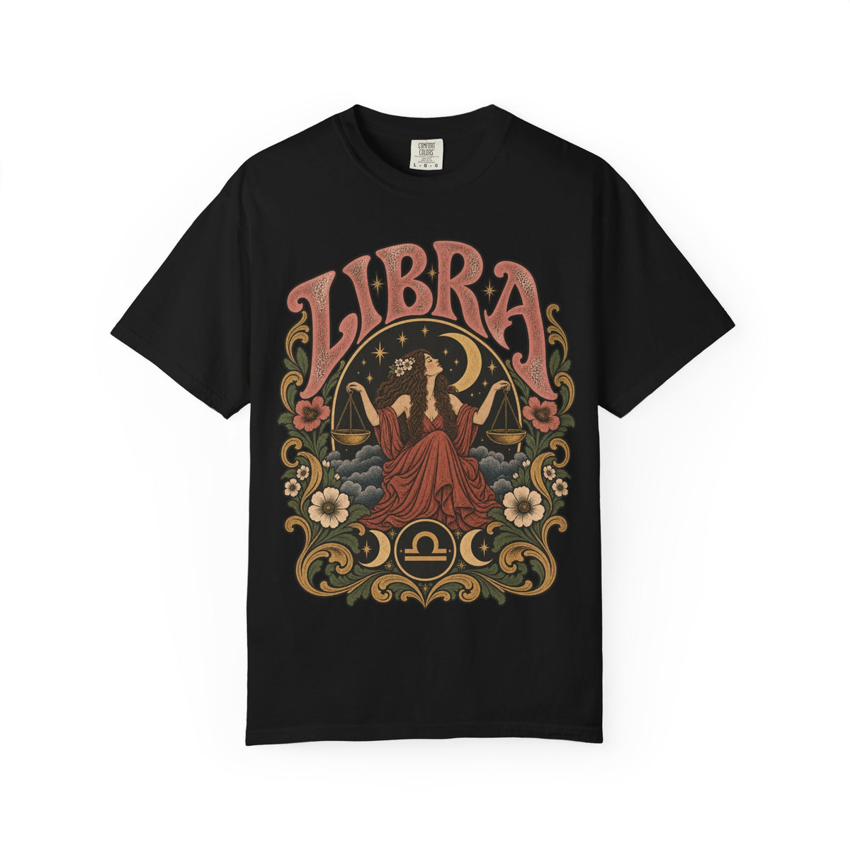 T-Shirt — Libra Vintage Zodiac Graphic Tee