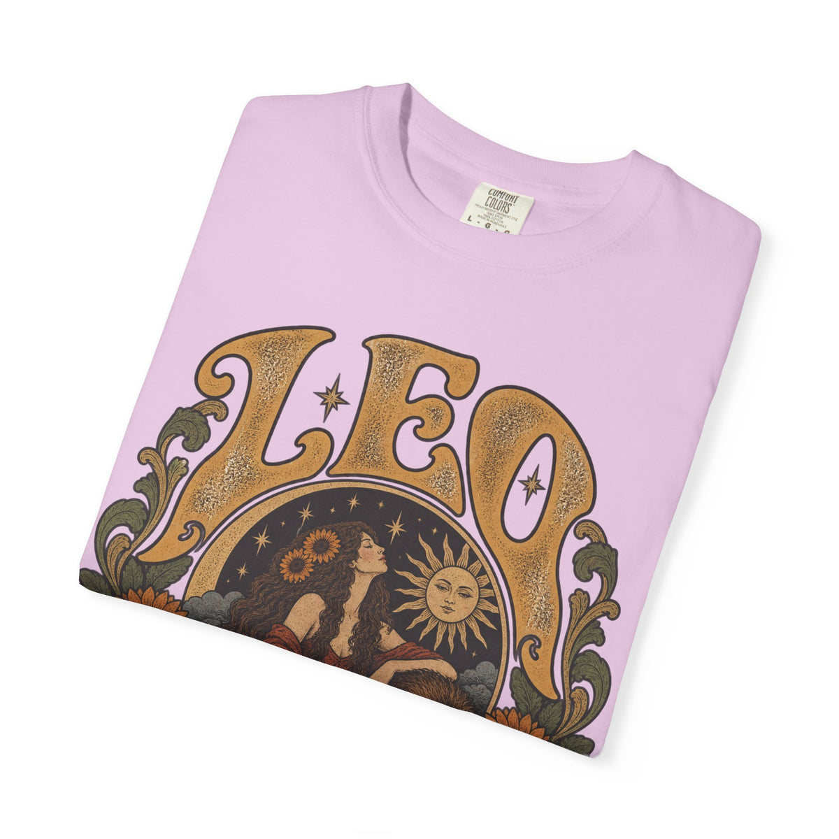 Leo Zodiac T-Shirt — Vintage Astrology Lion Graphic