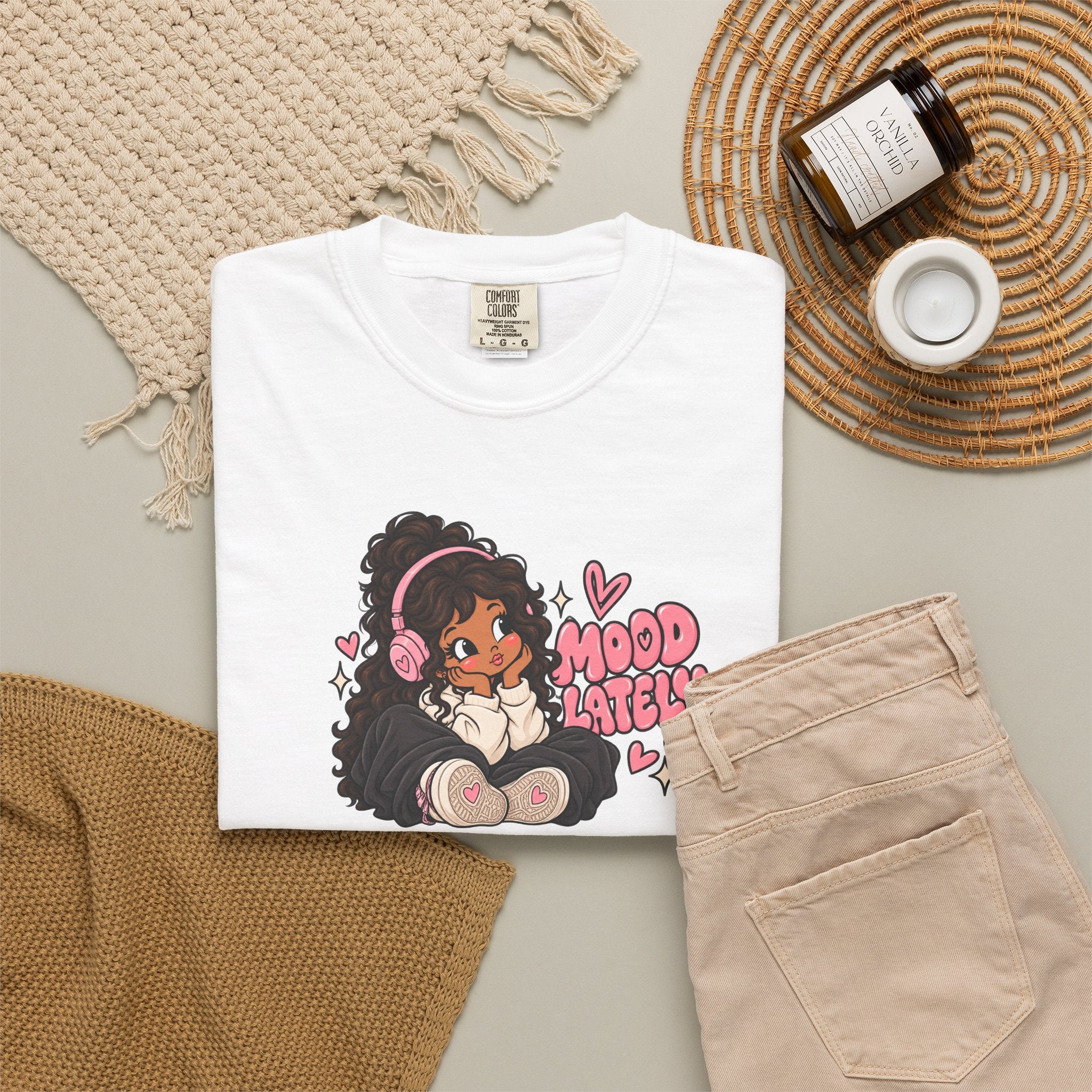 Mood T-Shirt — Cute Girl Graphic Tee