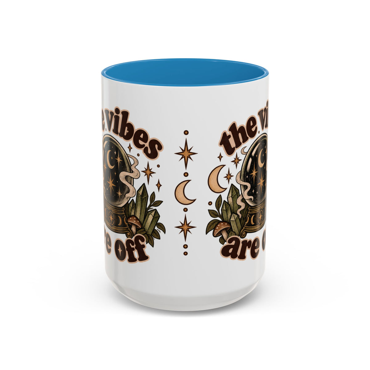 The Vibes Are Off Mug — Crystal Ball Mystical Ceramic Coffee Mug