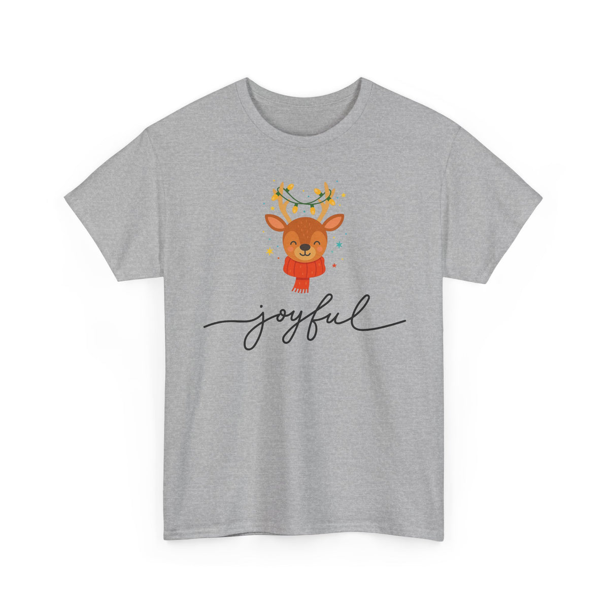 Joyful Reindeer Tee – Cute Holiday Christmas Shirt